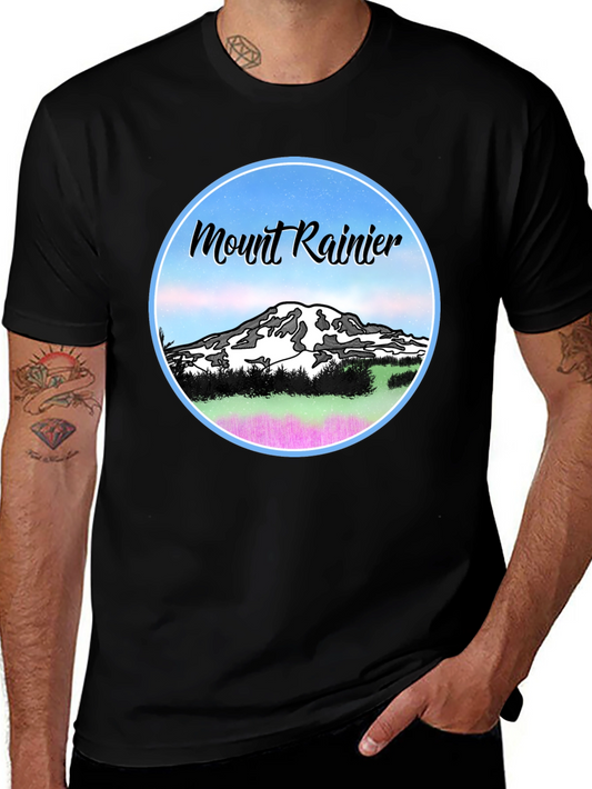 Mount Rainier Graphic T-Shirt - Black