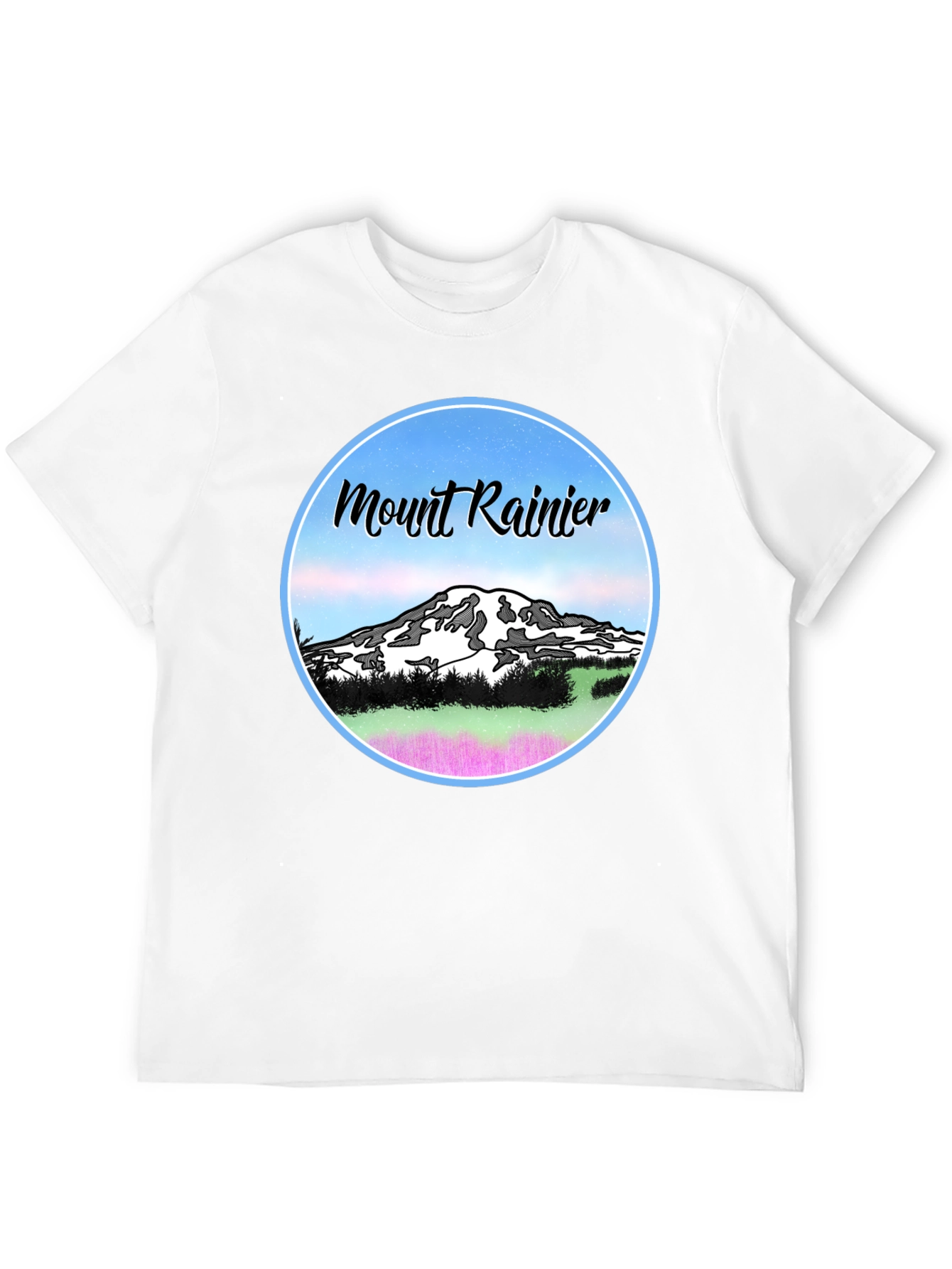 Mount Rainier Graphic T-Shirt - Black