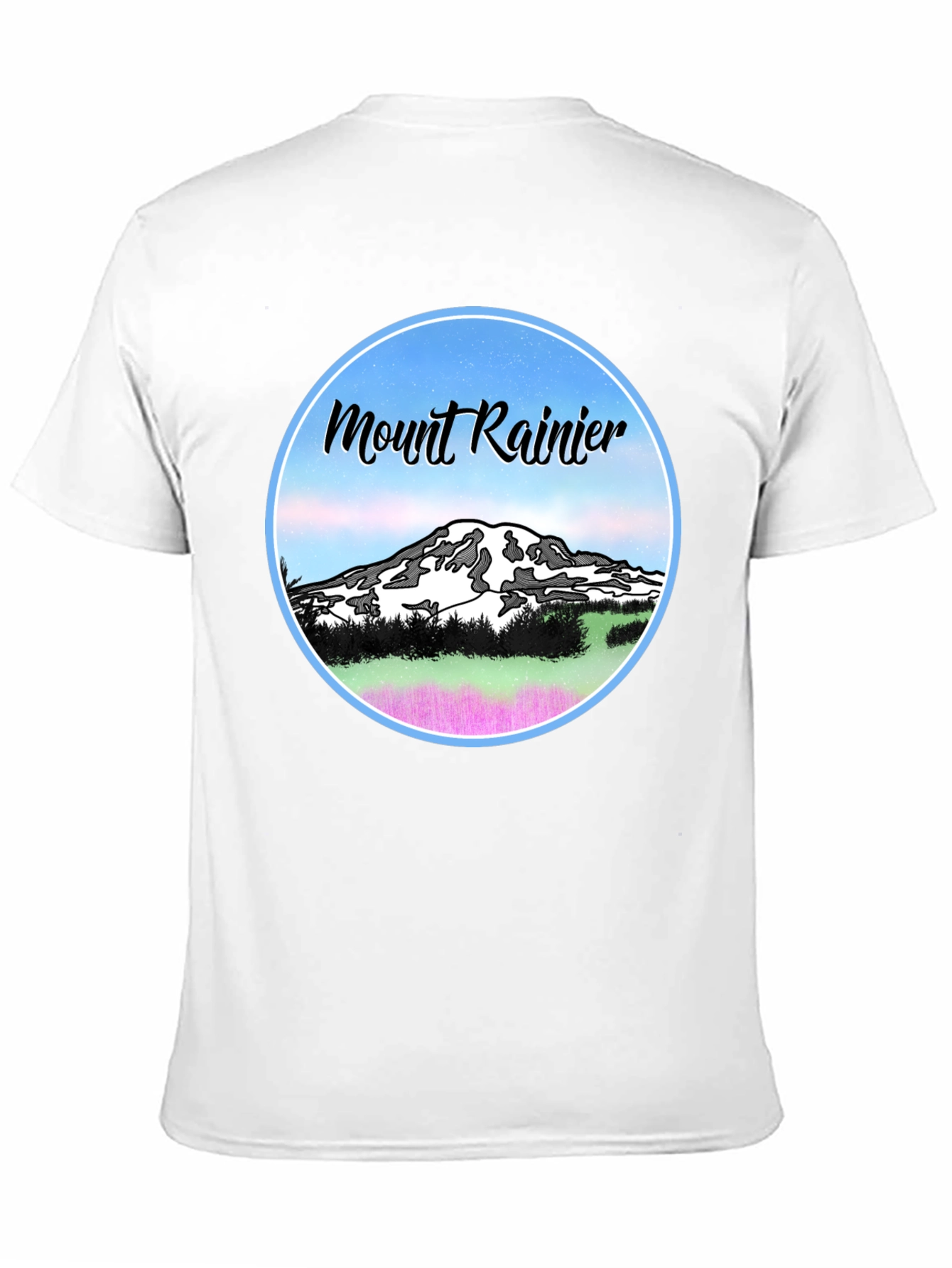 Mount Rainier Graphic T-Shirt - Black