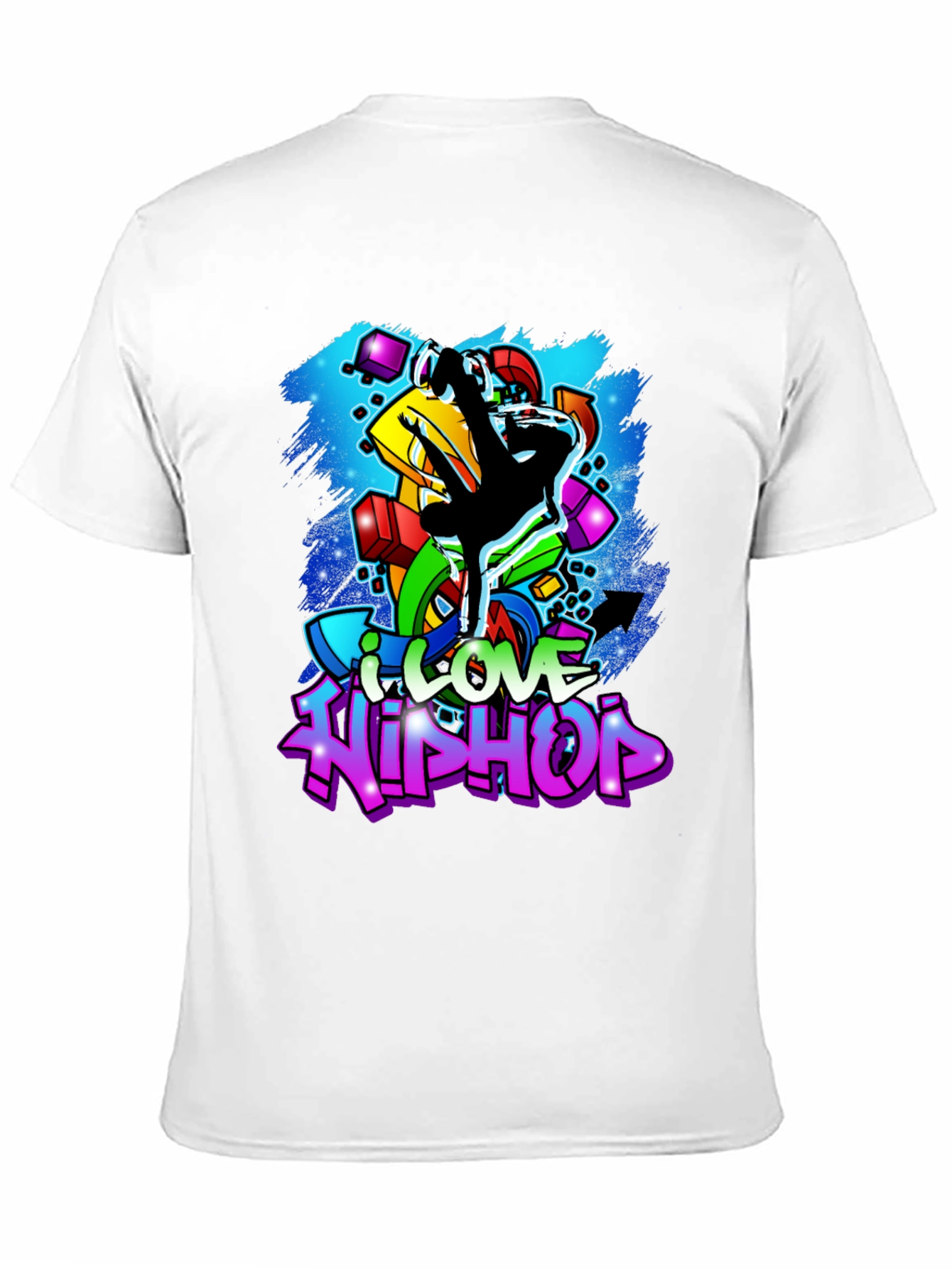 I Love Hip Hop T-Shirt - Graffiti Art Tee