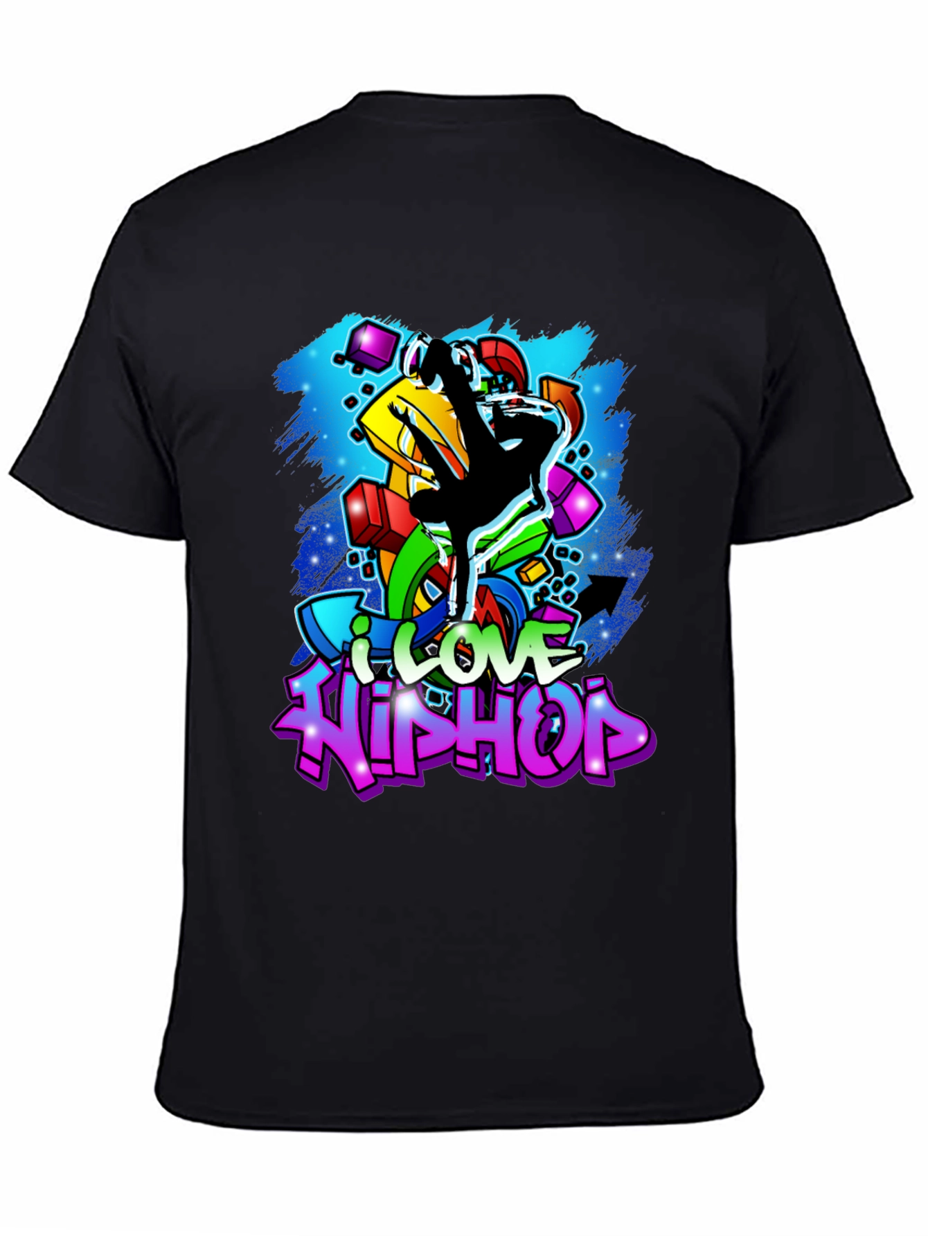 I Love Hip Hop T-Shirt - Graffiti Art Tee