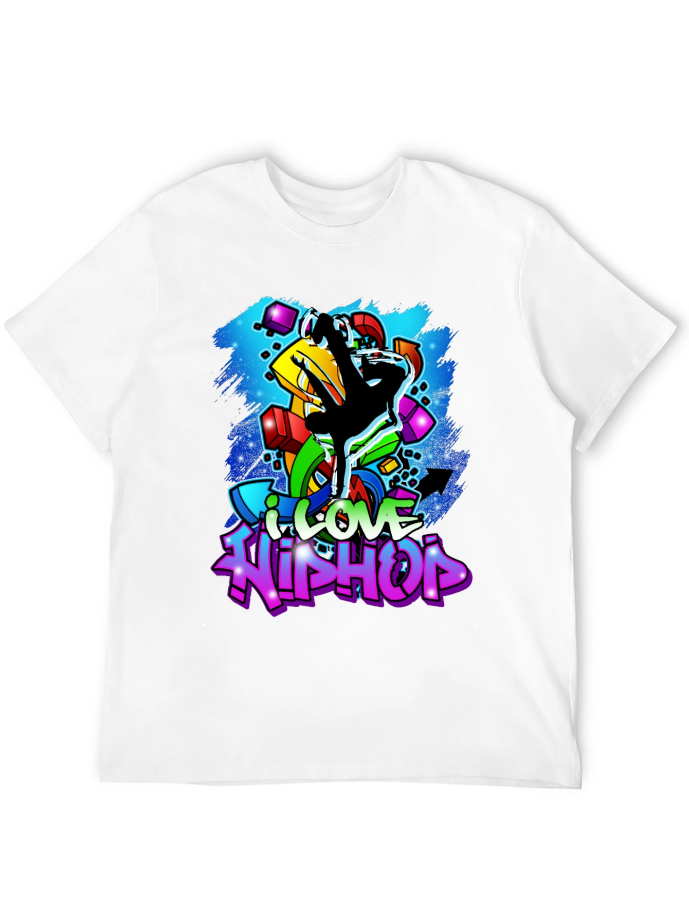 I Love Hip Hop T-Shirt - Graffiti Art Tee