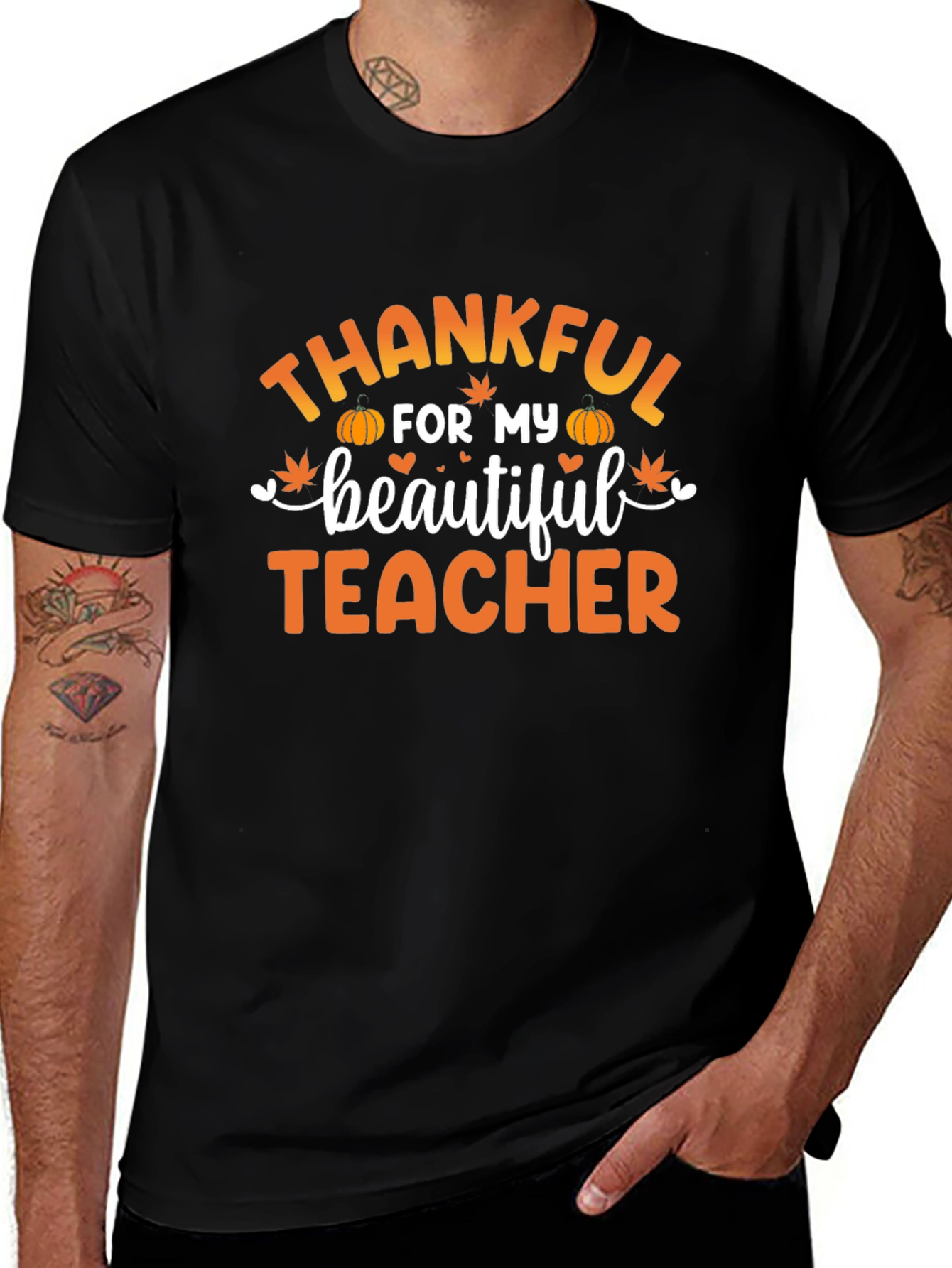Thankful For My Beautiful Teacher T-Shirt