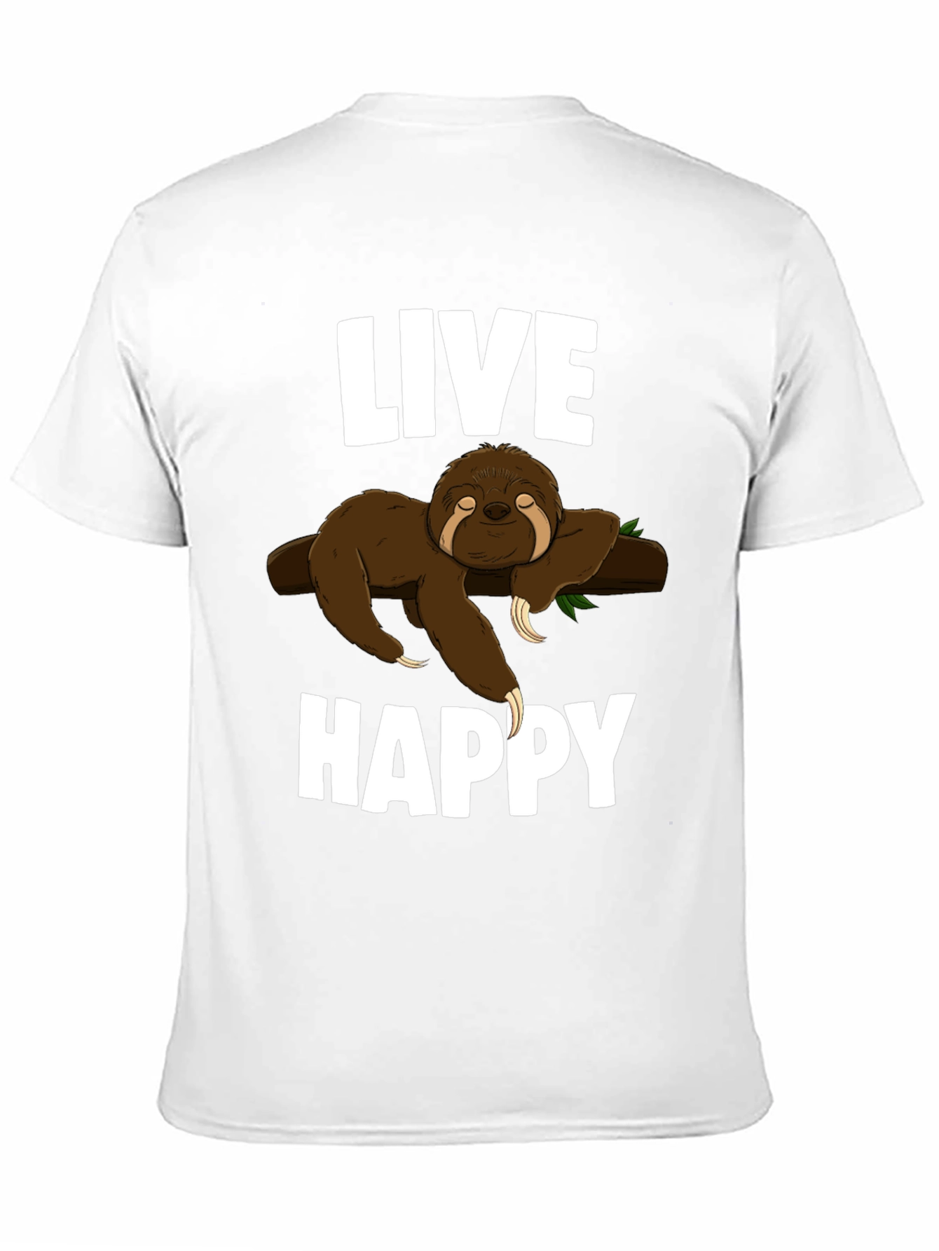 Live Happy Sloth Graphic Tee