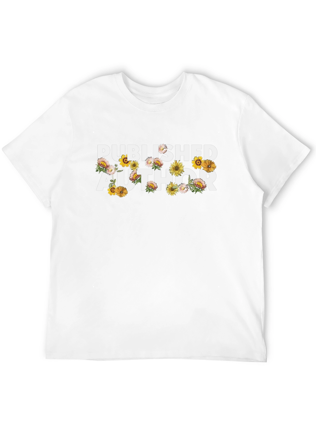Published Author Floral T-Shirt