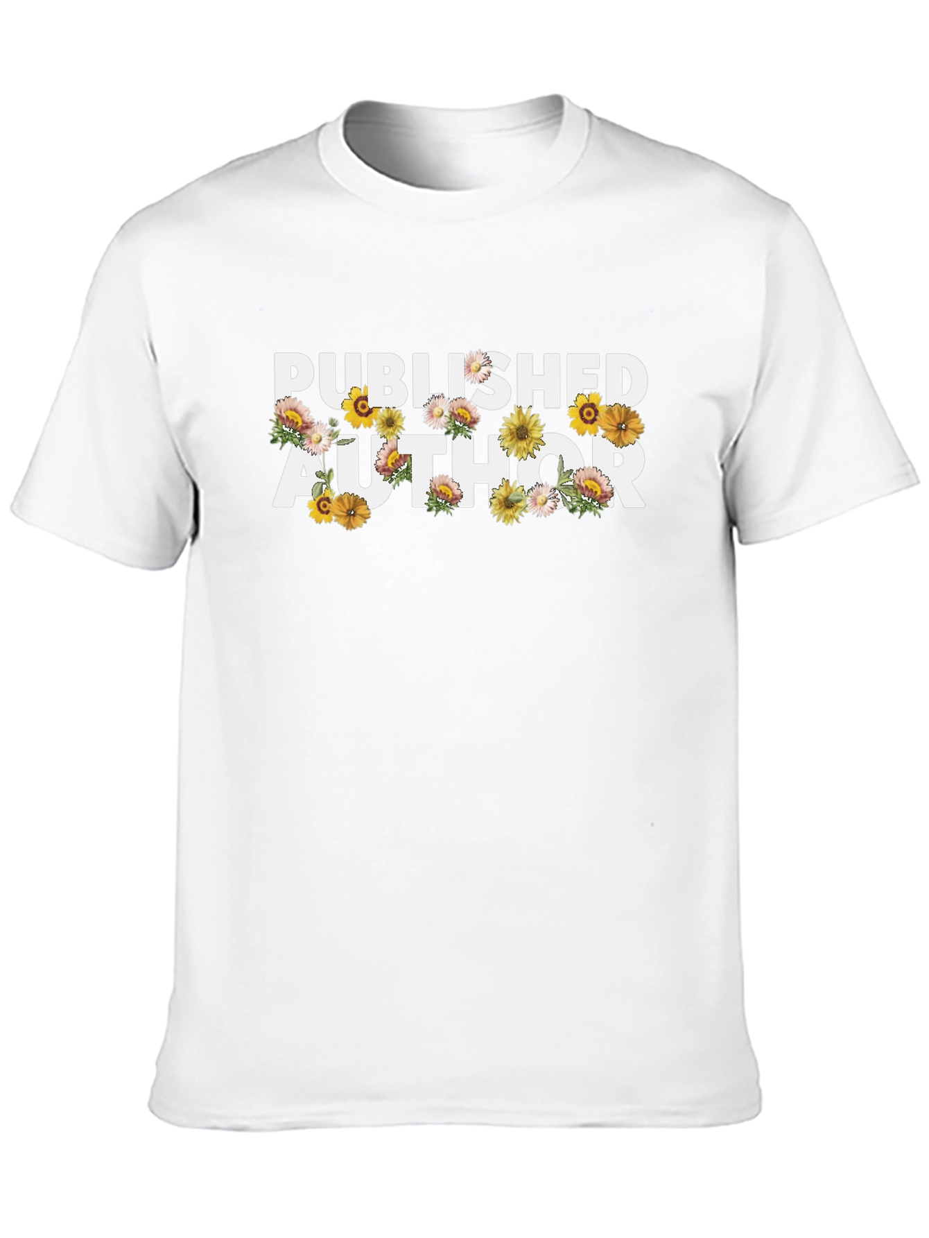 Published Author Floral T-Shirt