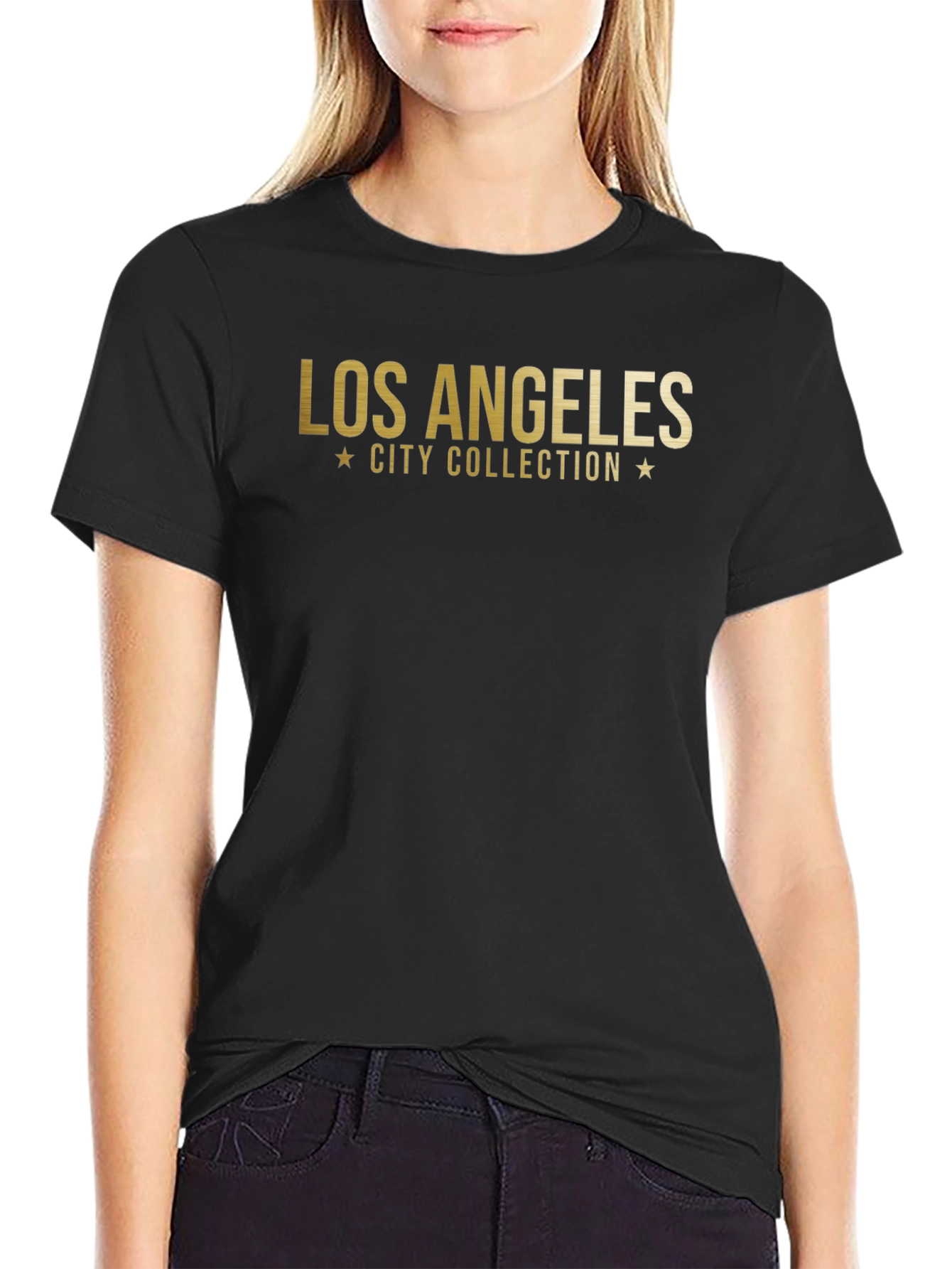 Los Angeles City Collection Graphic Tee - Black