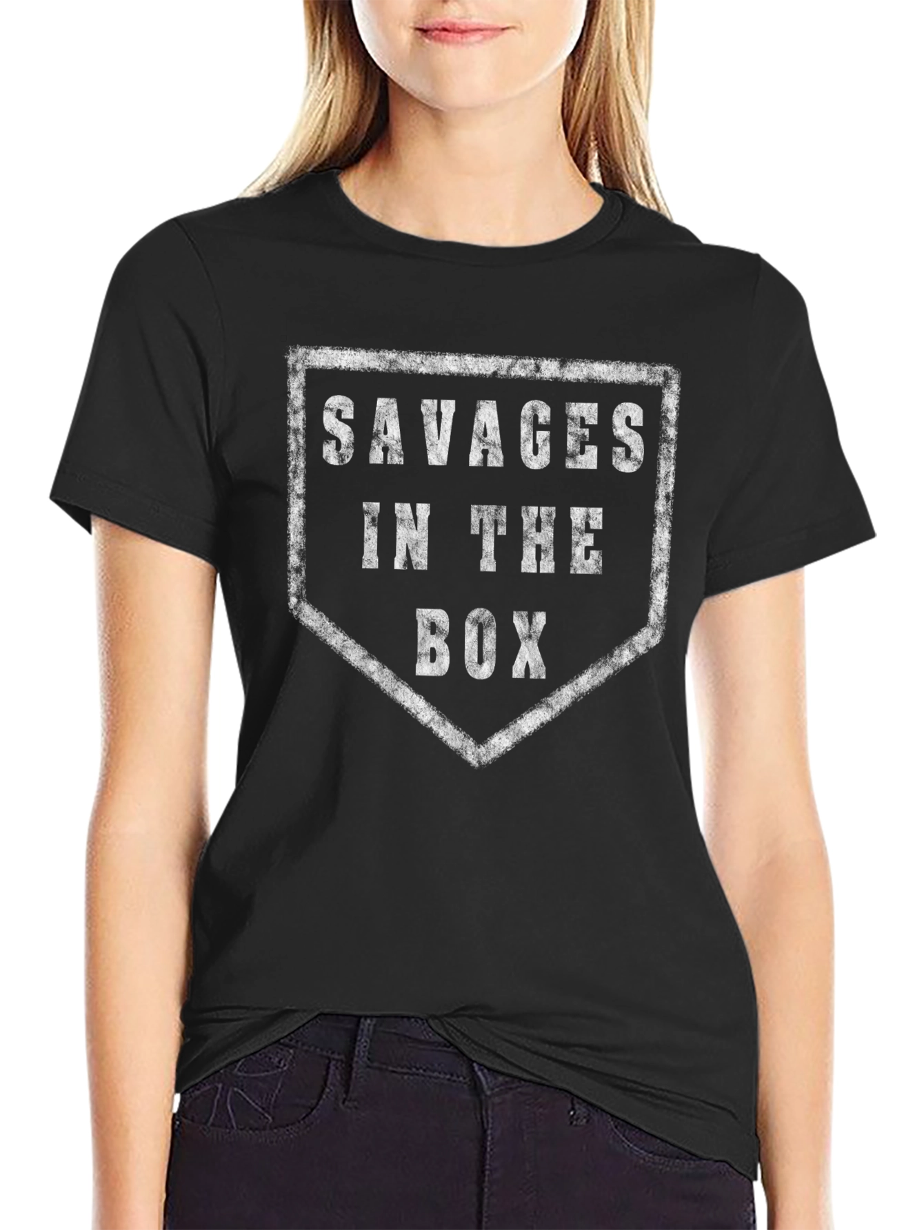 Savages In The Box Graphic Tee - Black
