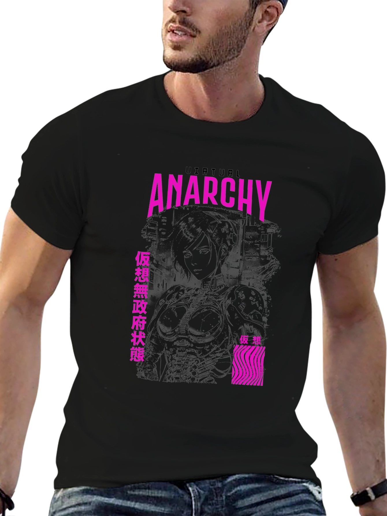 Virtual Anarchy Graphic Tee - Black