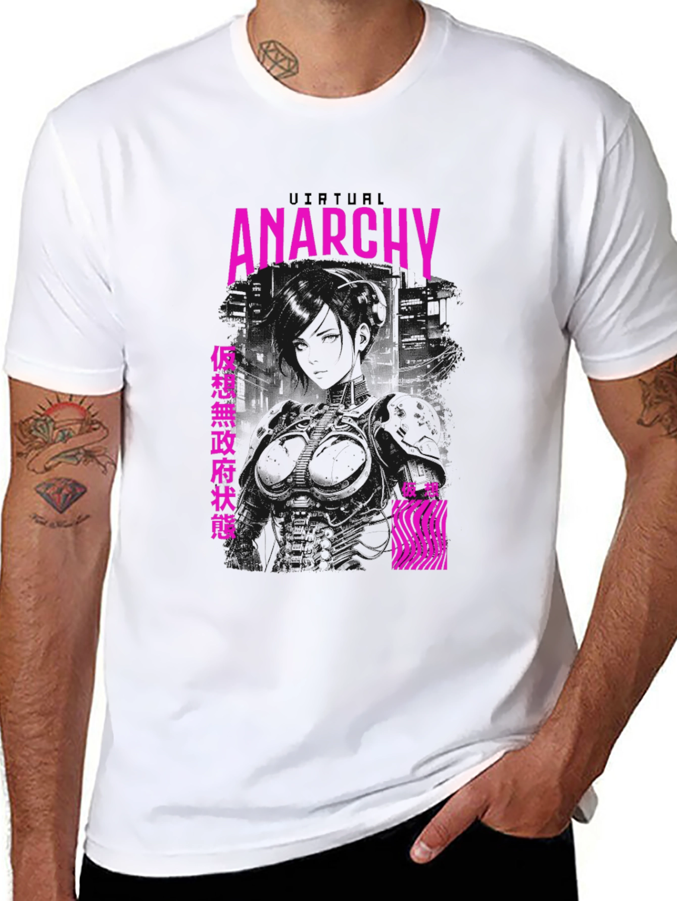 Virtual Anarchy Graphic Tee - Black