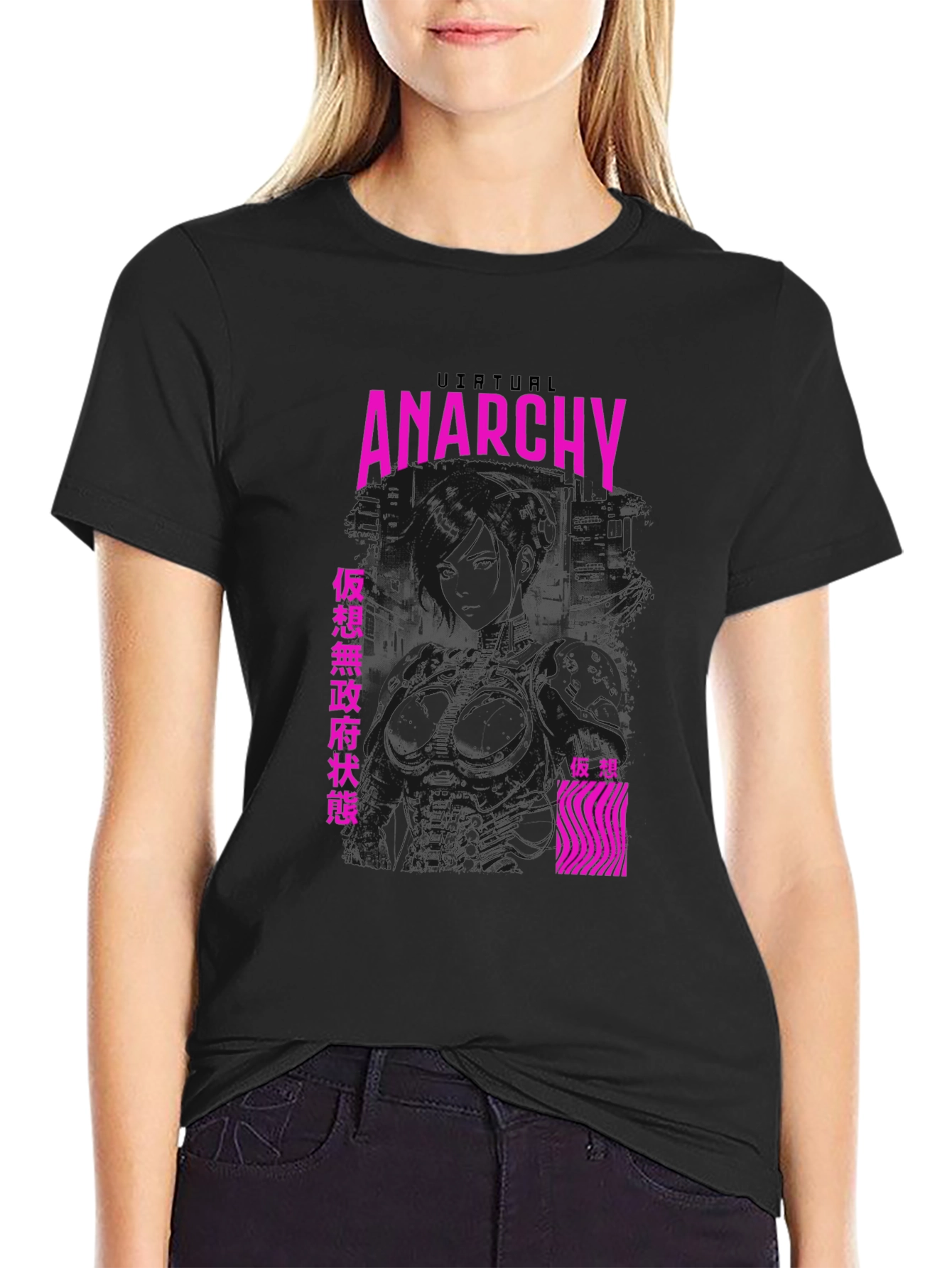 Virtual Anarchy Graphic Tee - Black