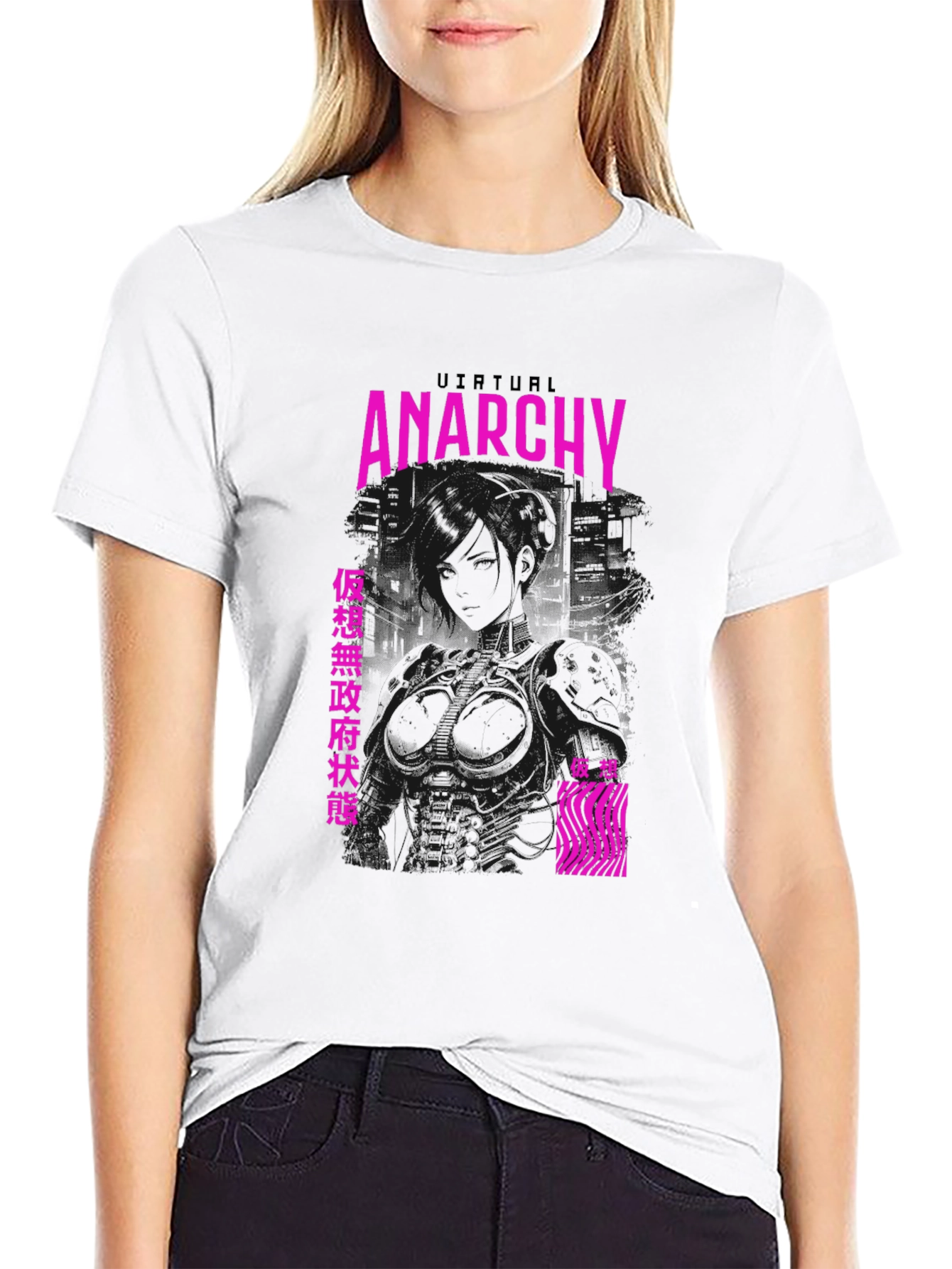 Virtual Anarchy Graphic Tee - Black