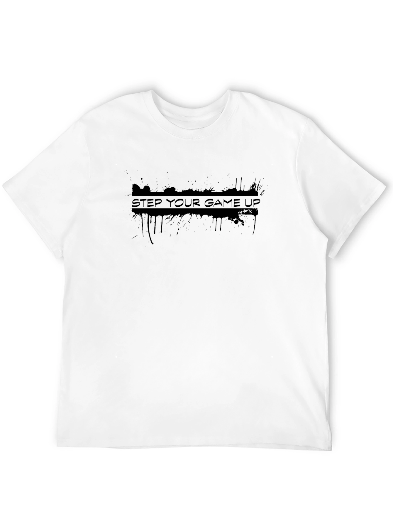 Step Your Game Up Black Graphic Tee