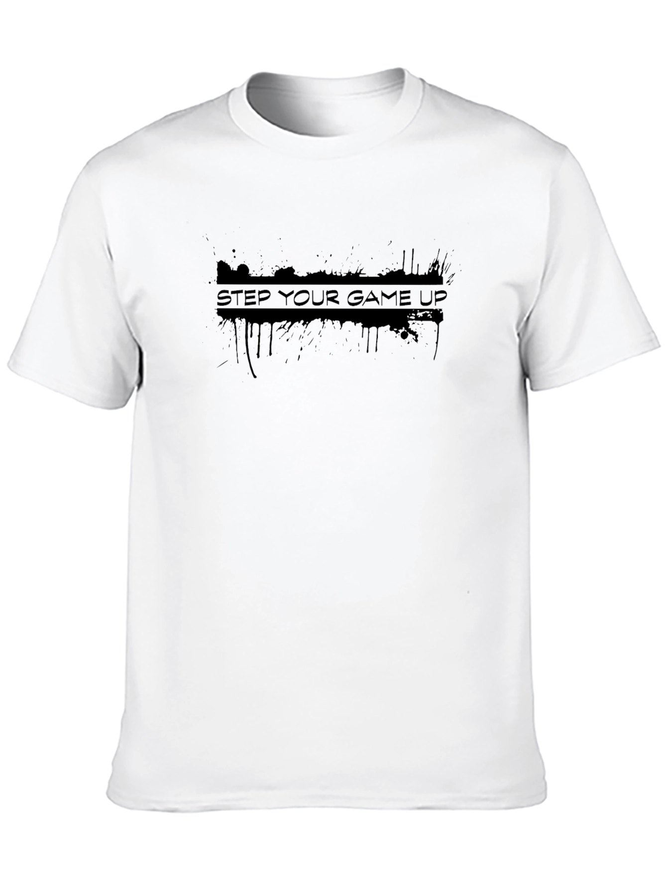 Step Your Game Up Black Graphic Tee