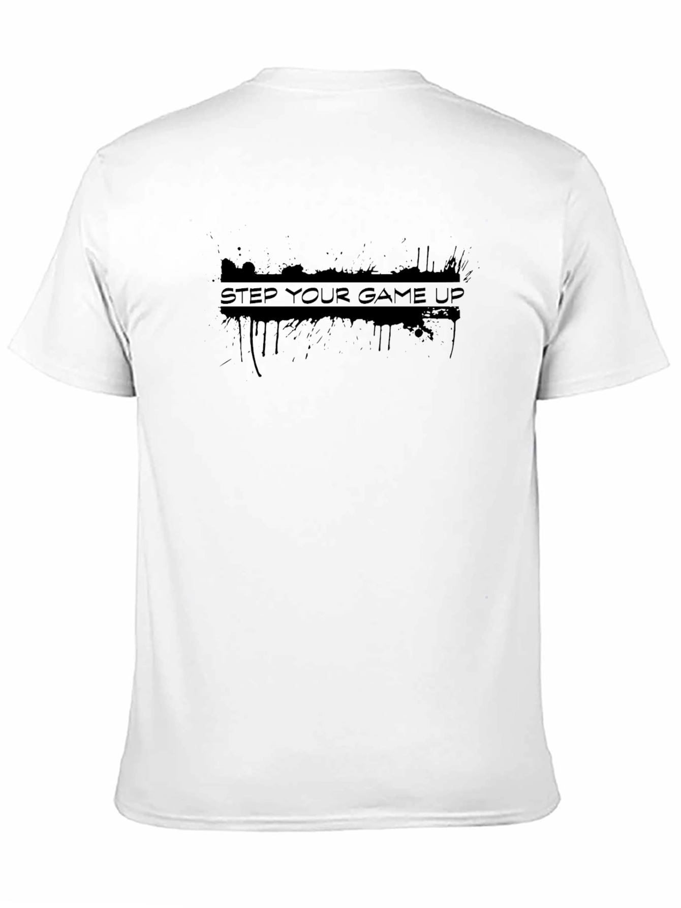 Step Your Game Up Black Graphic Tee