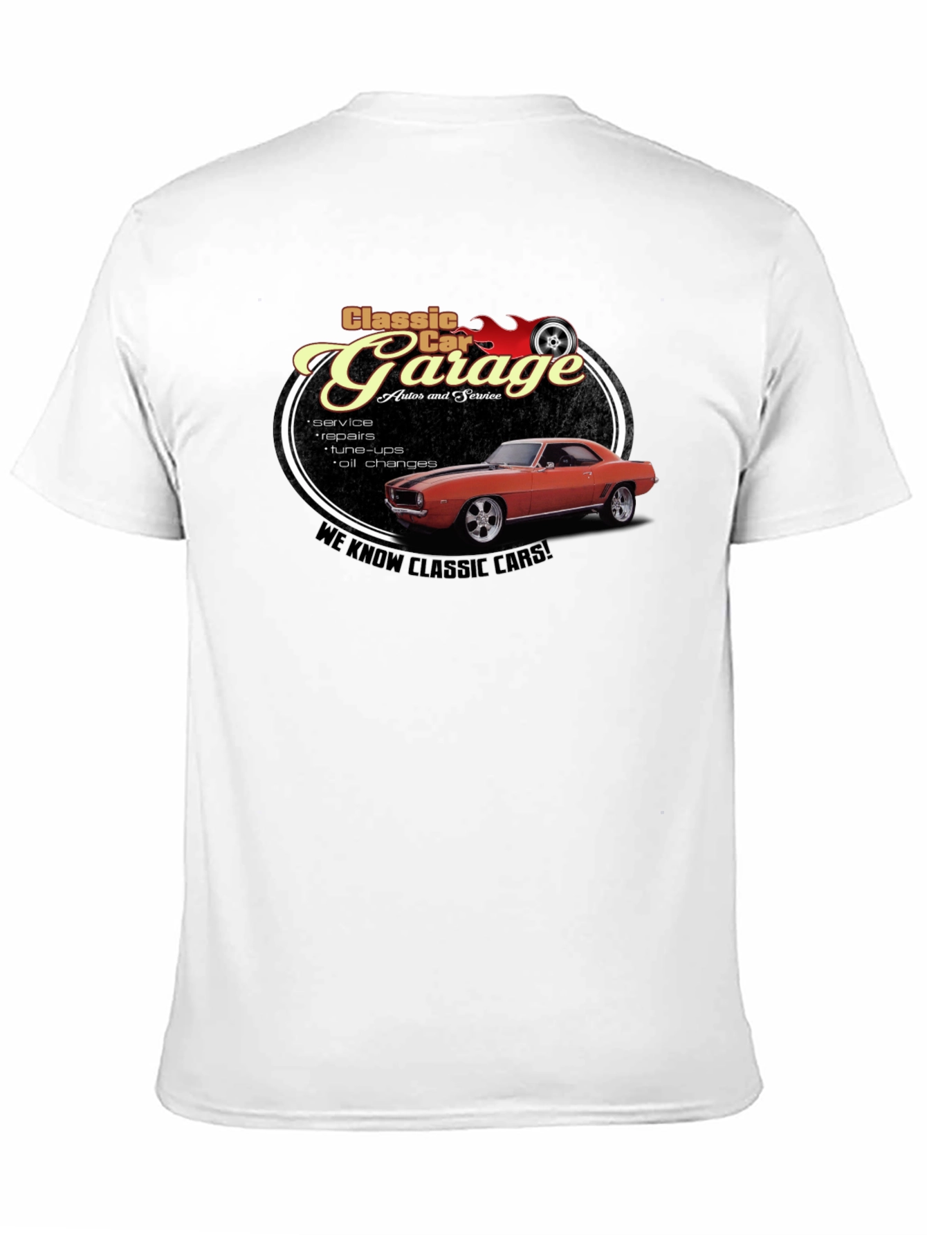 Classic Car Garage T-Shirt - Auto Service & Repairs