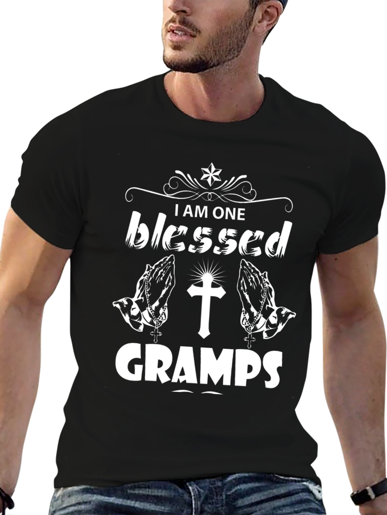 Blessed Gramps T-Shirt - Christian Grandpa Tee