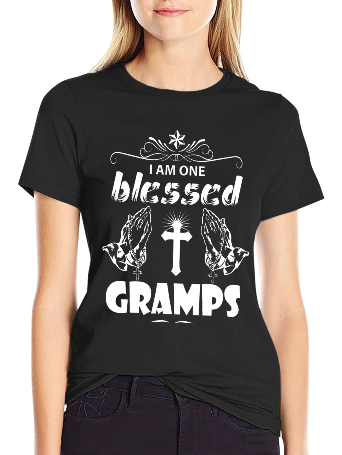 Blessed Gramps T-Shirt - Christian Grandpa Tee
