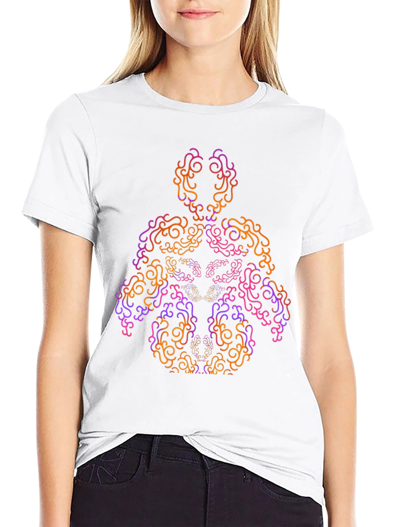 Abstract Human Form Tee - Artistic Graphic T-Shirt