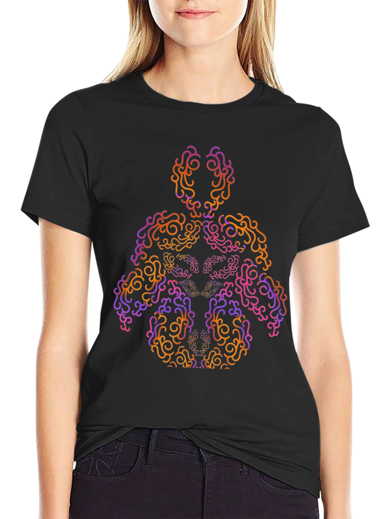 Abstract Human Form Tee - Artistic Graphic T-Shirt