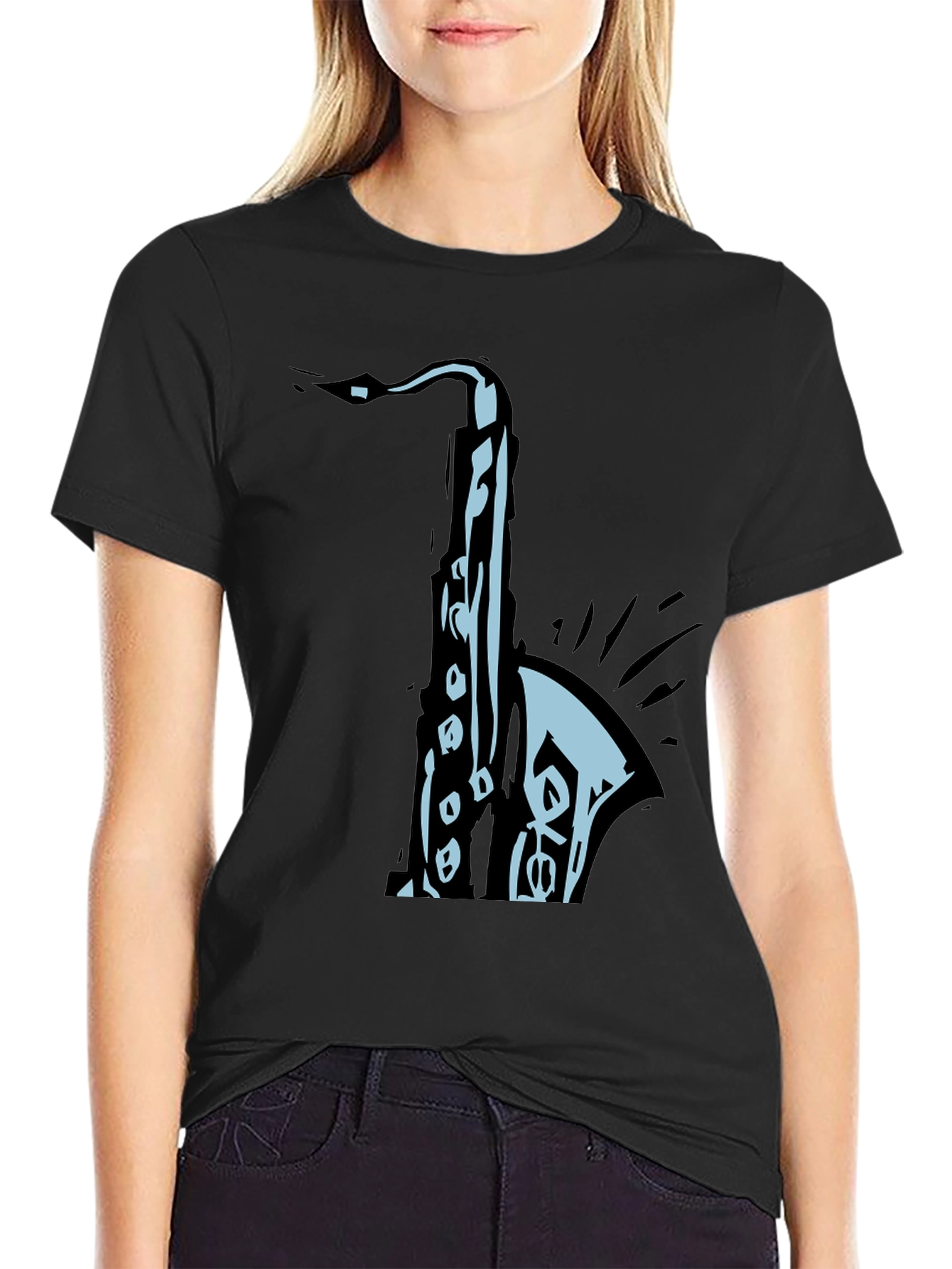 Saxophone Graphic Tee - Cool Musician T-Shirt