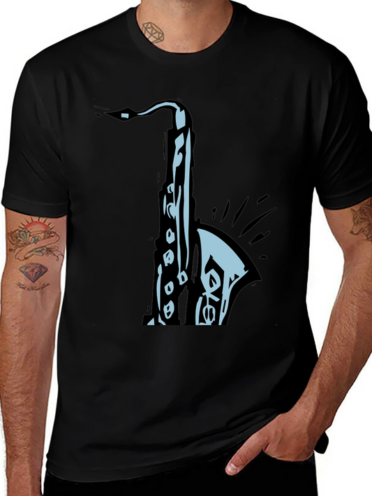 Saxophone Graphic Tee - Cool Musician T-Shirt