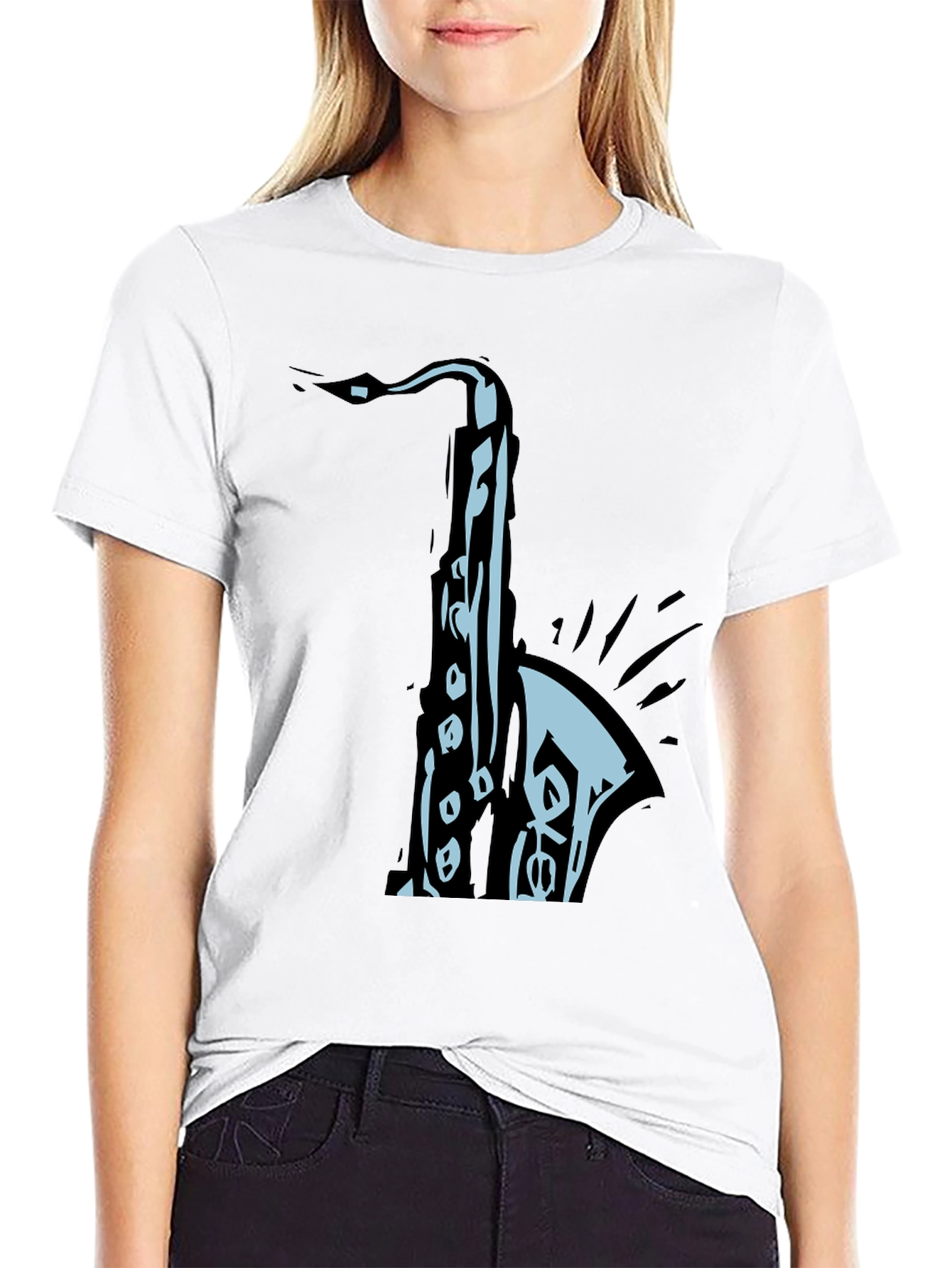 Saxophone Graphic Tee - Cool Musician T-Shirt