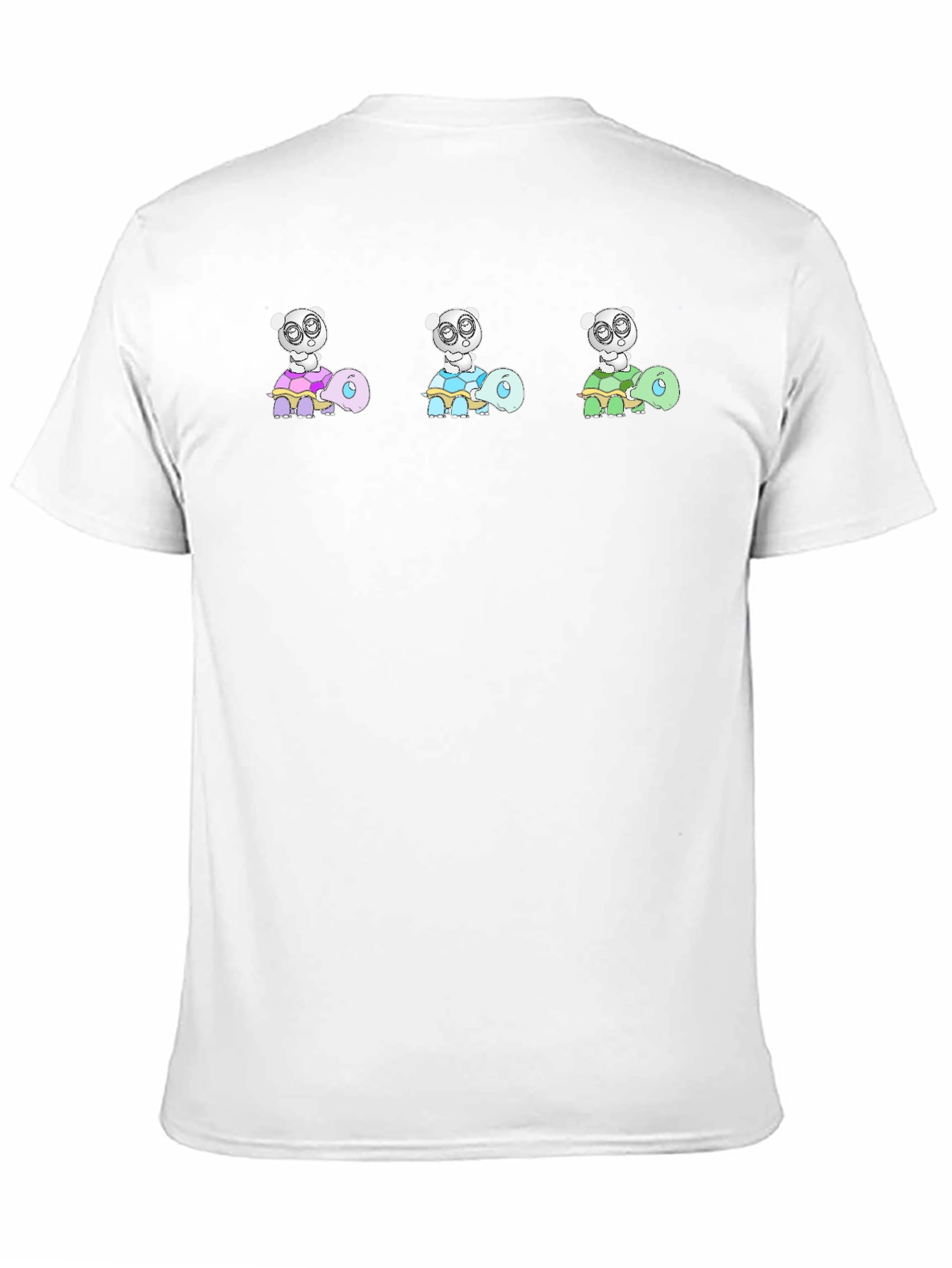 Turtle Panda Black Tee