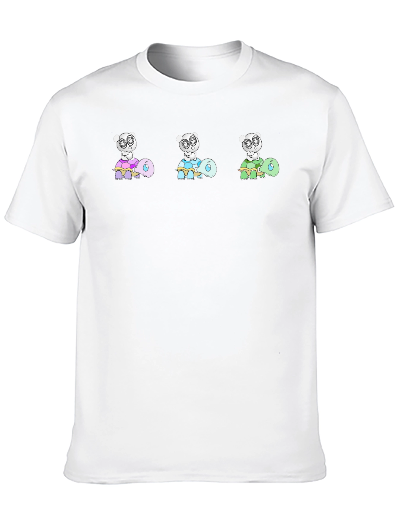 Turtle Panda Black Tee