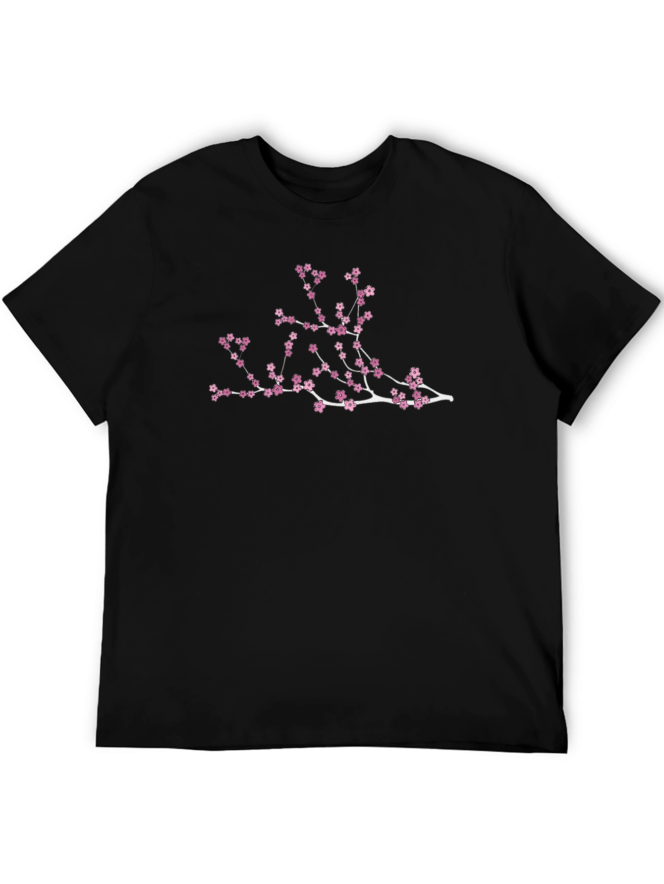Blossom Branch Graphic T-Shirt - Black