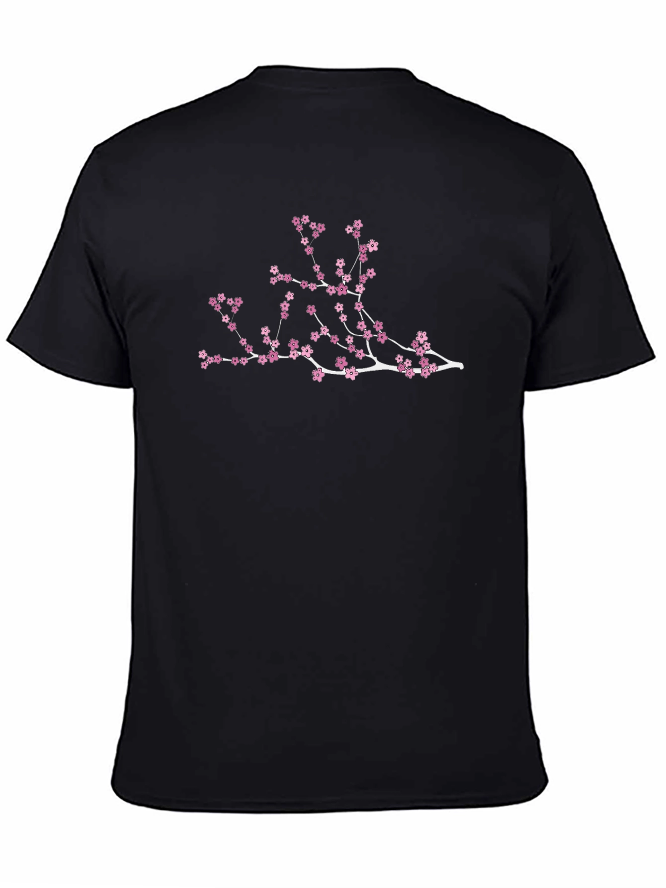 Blossom Branch Graphic T-Shirt - Black