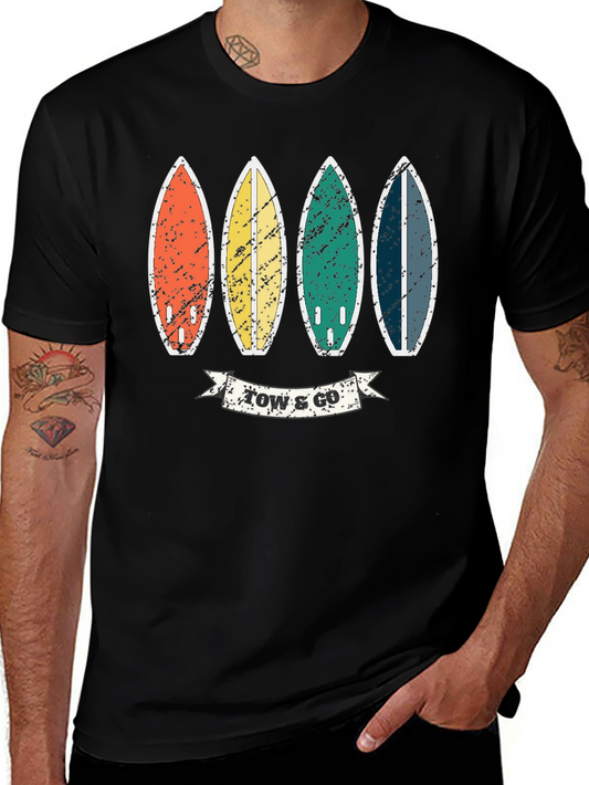 Vintage Surfboards T-Shirt - Retro Beach Style