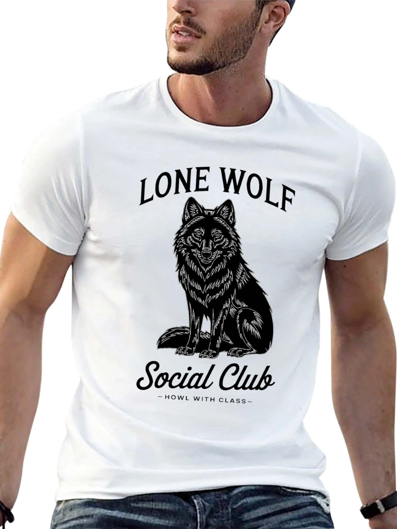 Lone Wolf Social Club Black T-Shirt