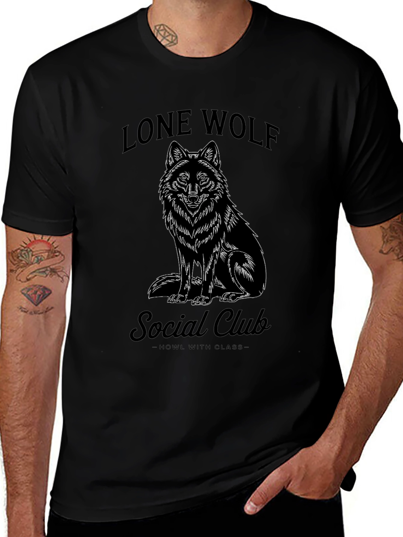 Lone Wolf Social Club Black T-Shirt