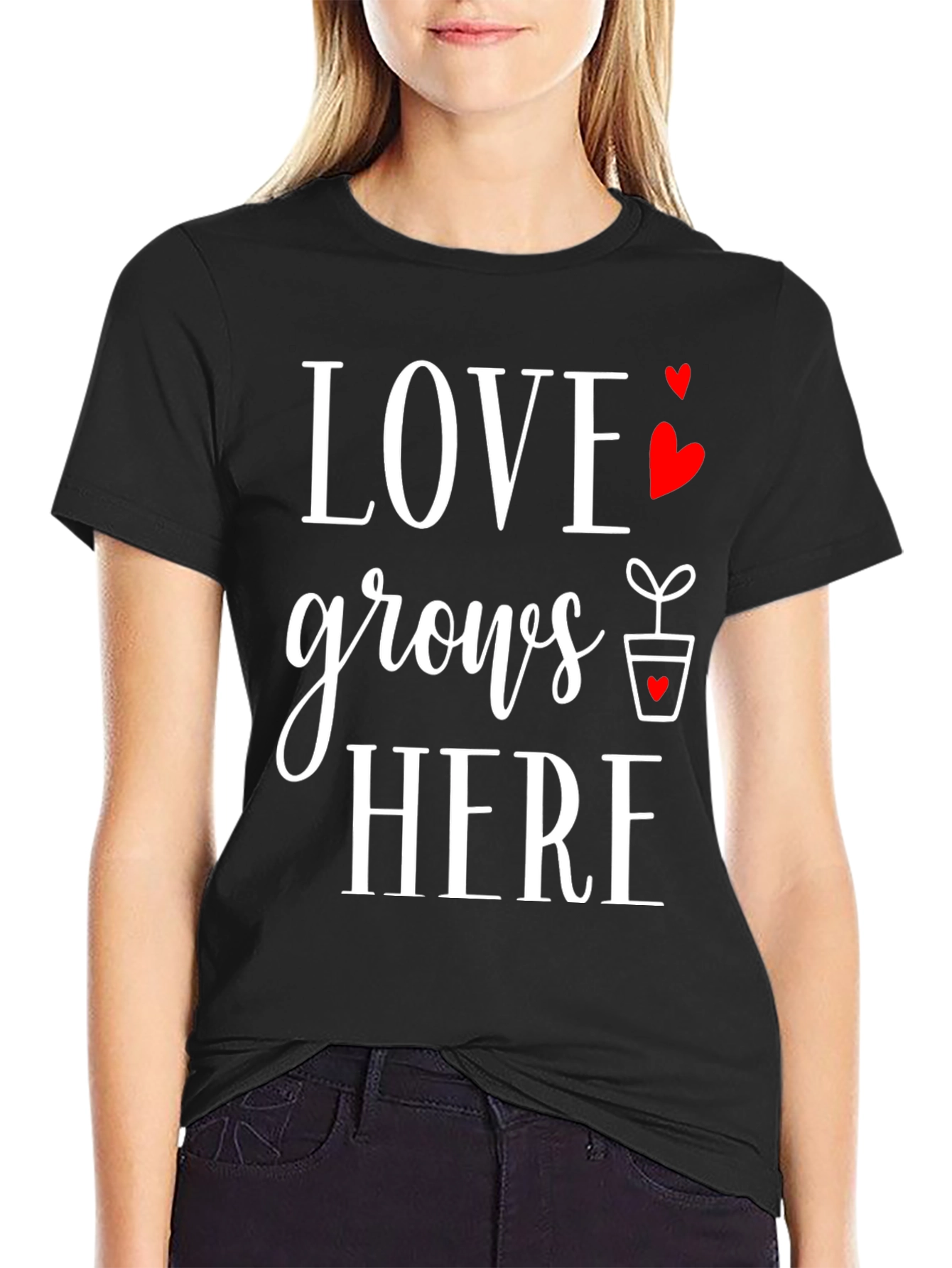 Love Grows Here Graphic T-Shirt