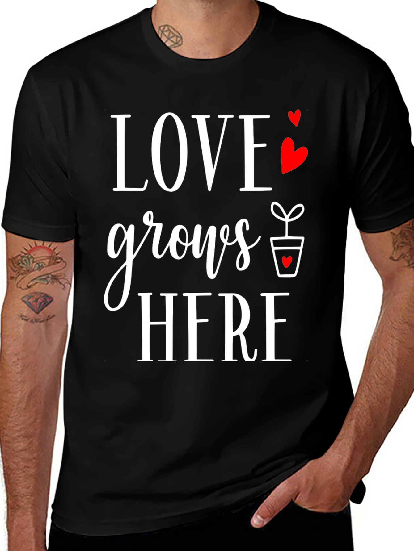Love Grows Here Graphic T-Shirt