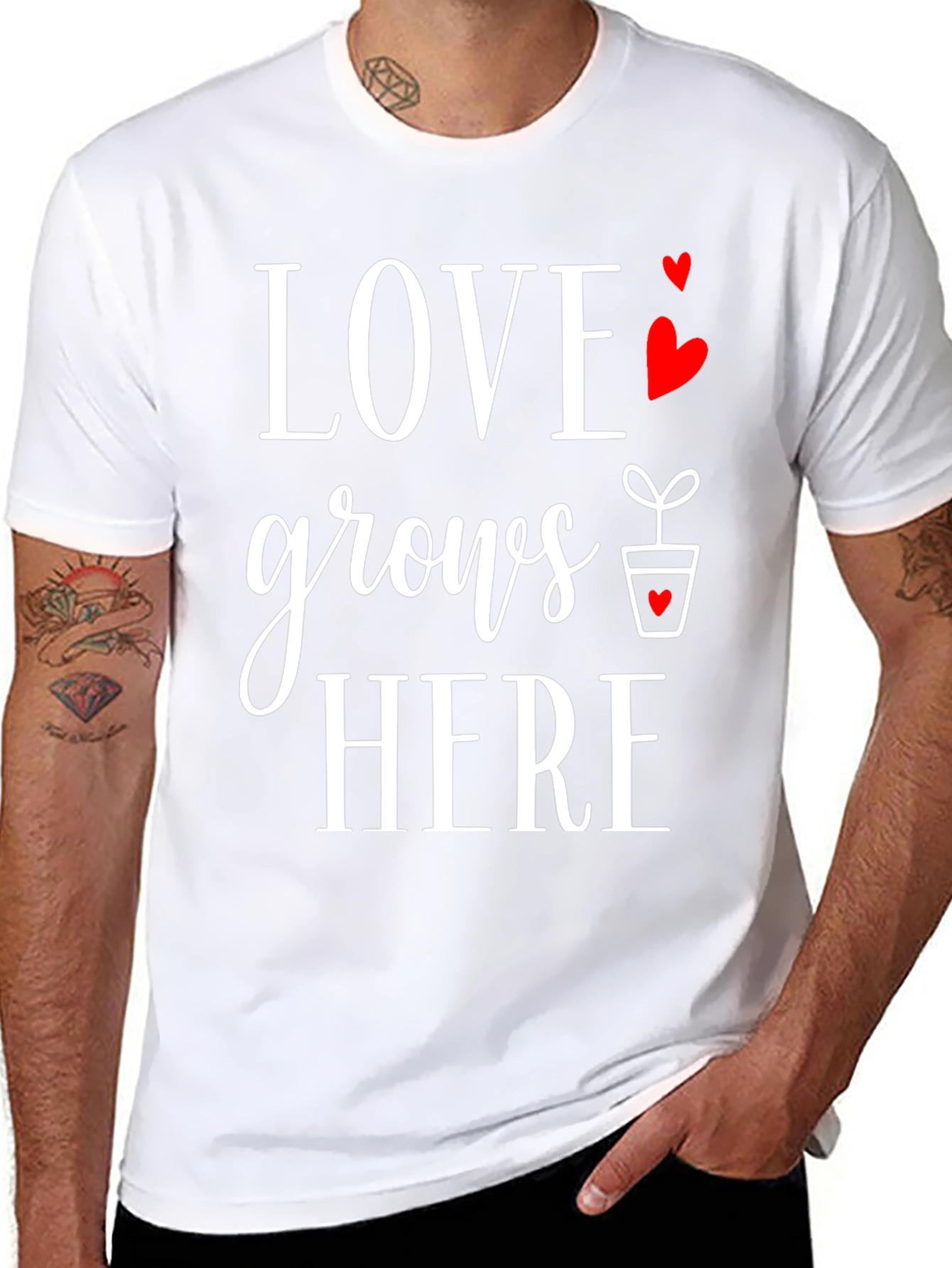 Love Grows Here Graphic T-Shirt