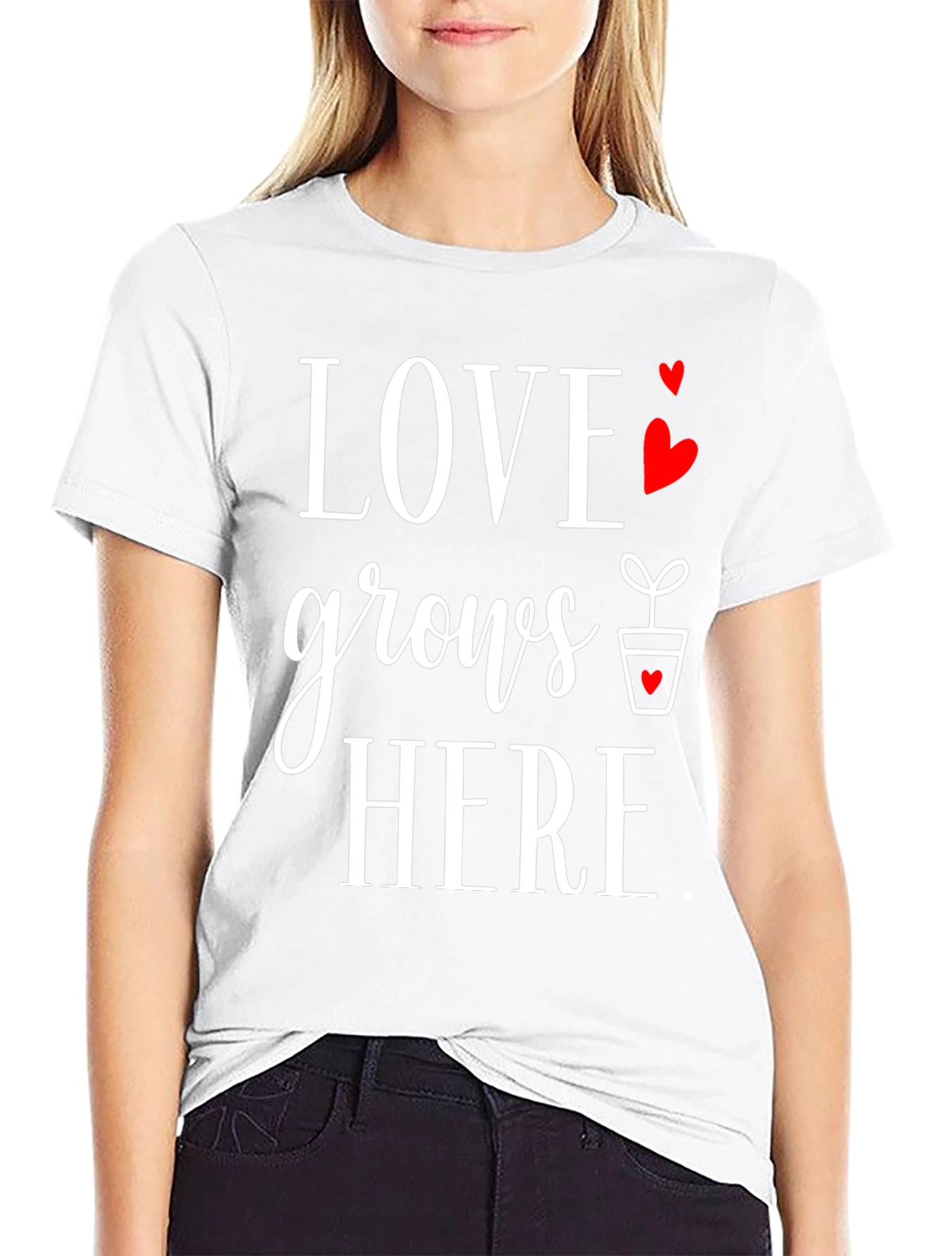 Love Grows Here Graphic T-Shirt