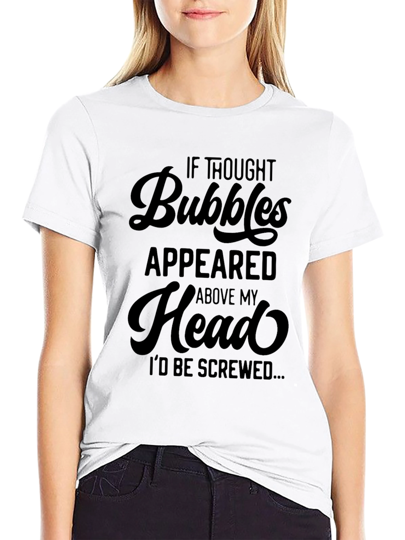 Funny Graphic Tee - Thought Bubbles Screwed T-Shirt