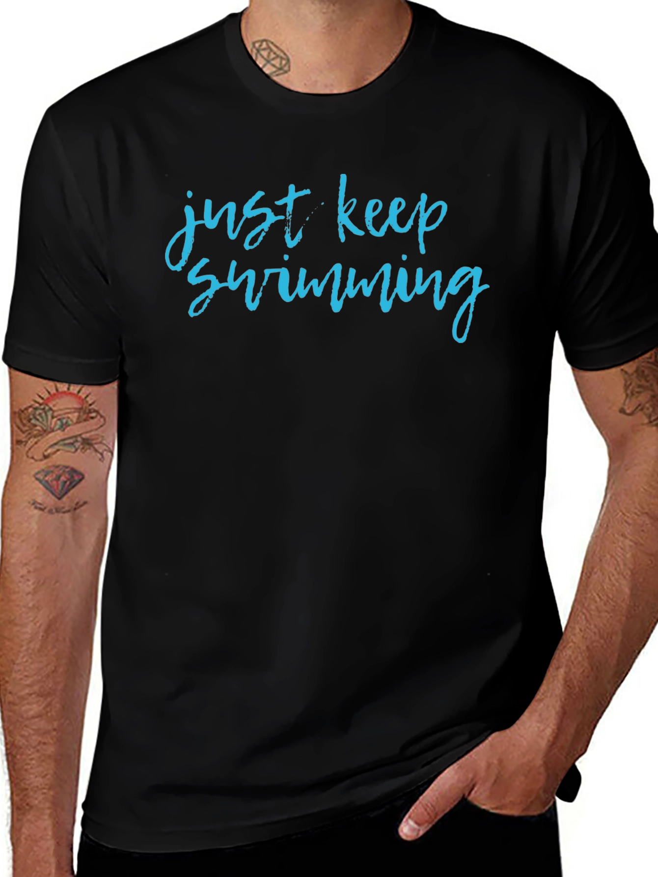 Just Keep Swimming Graphic T-Shirt