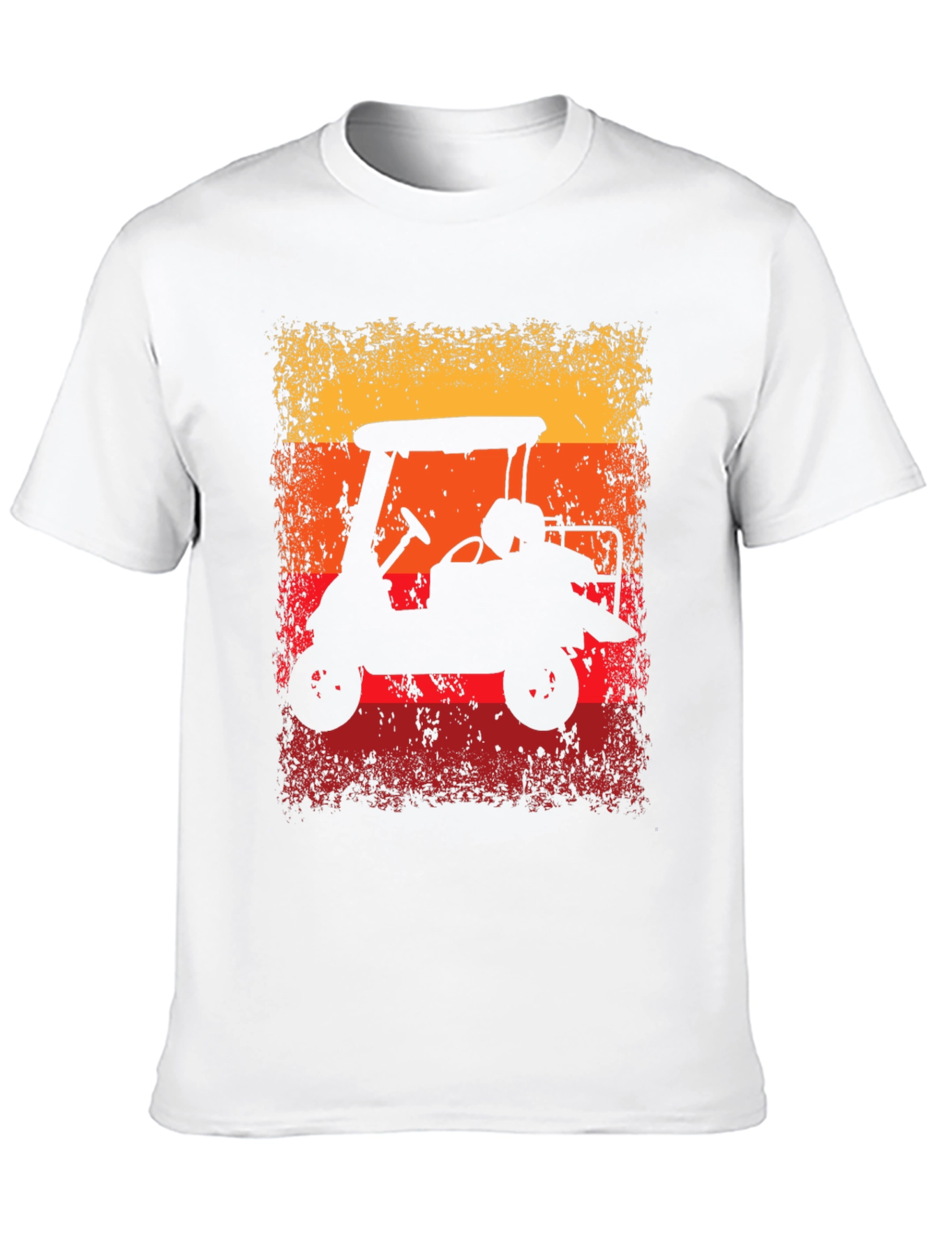 Retro Golf Cart Sunset Graphic Tee