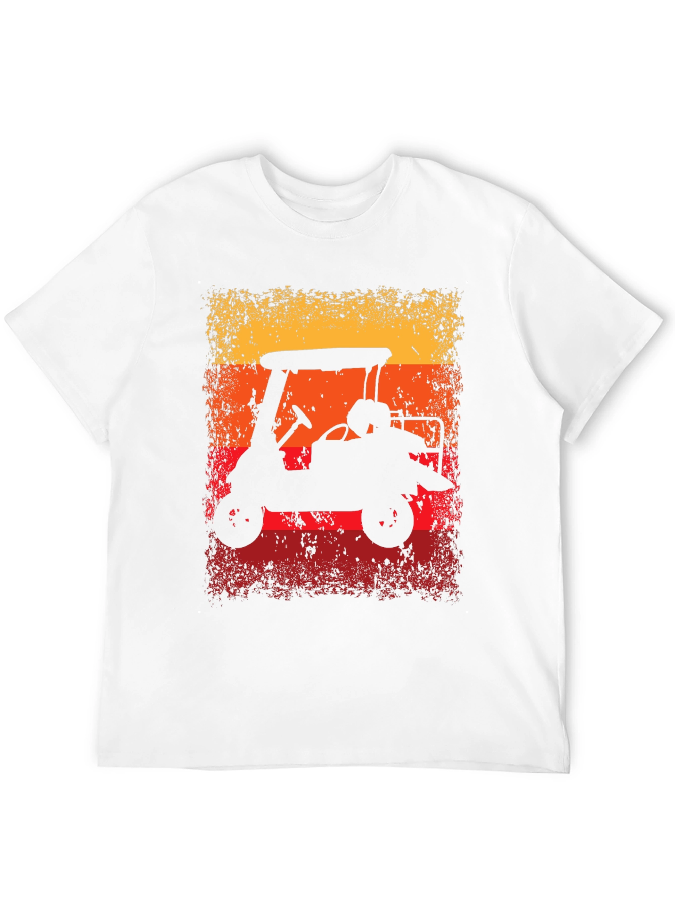 Retro Golf Cart Sunset Graphic Tee