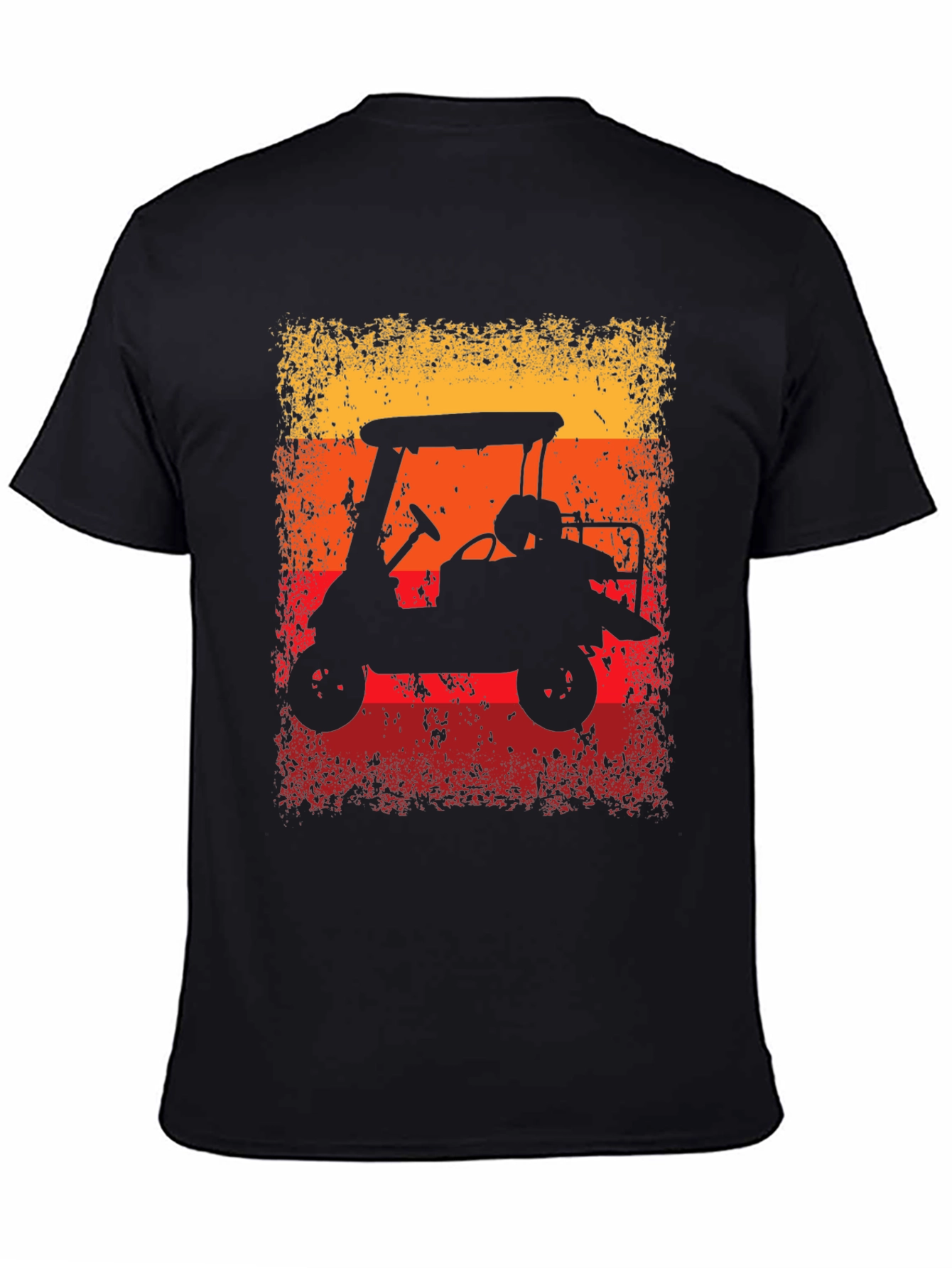 Retro Golf Cart Sunset Graphic Tee