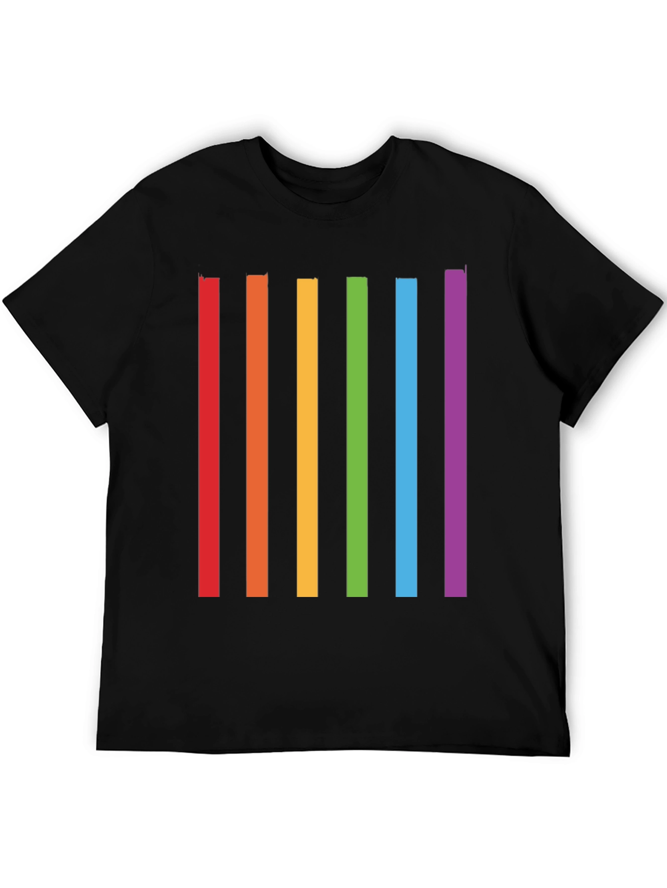 Rainbow Stripes Graphic T-Shirt