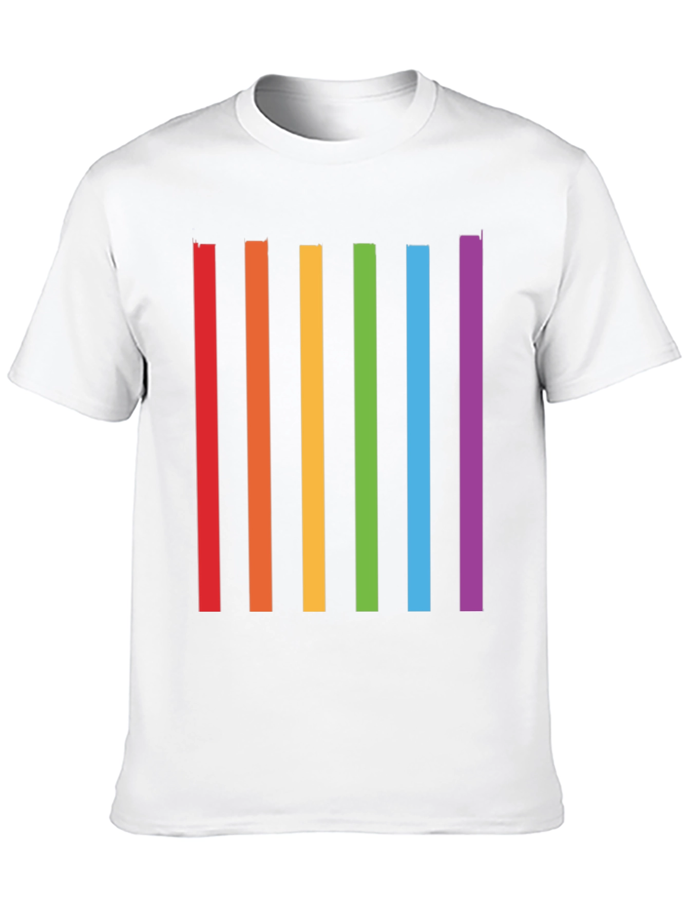 Rainbow Stripes Graphic T-Shirt