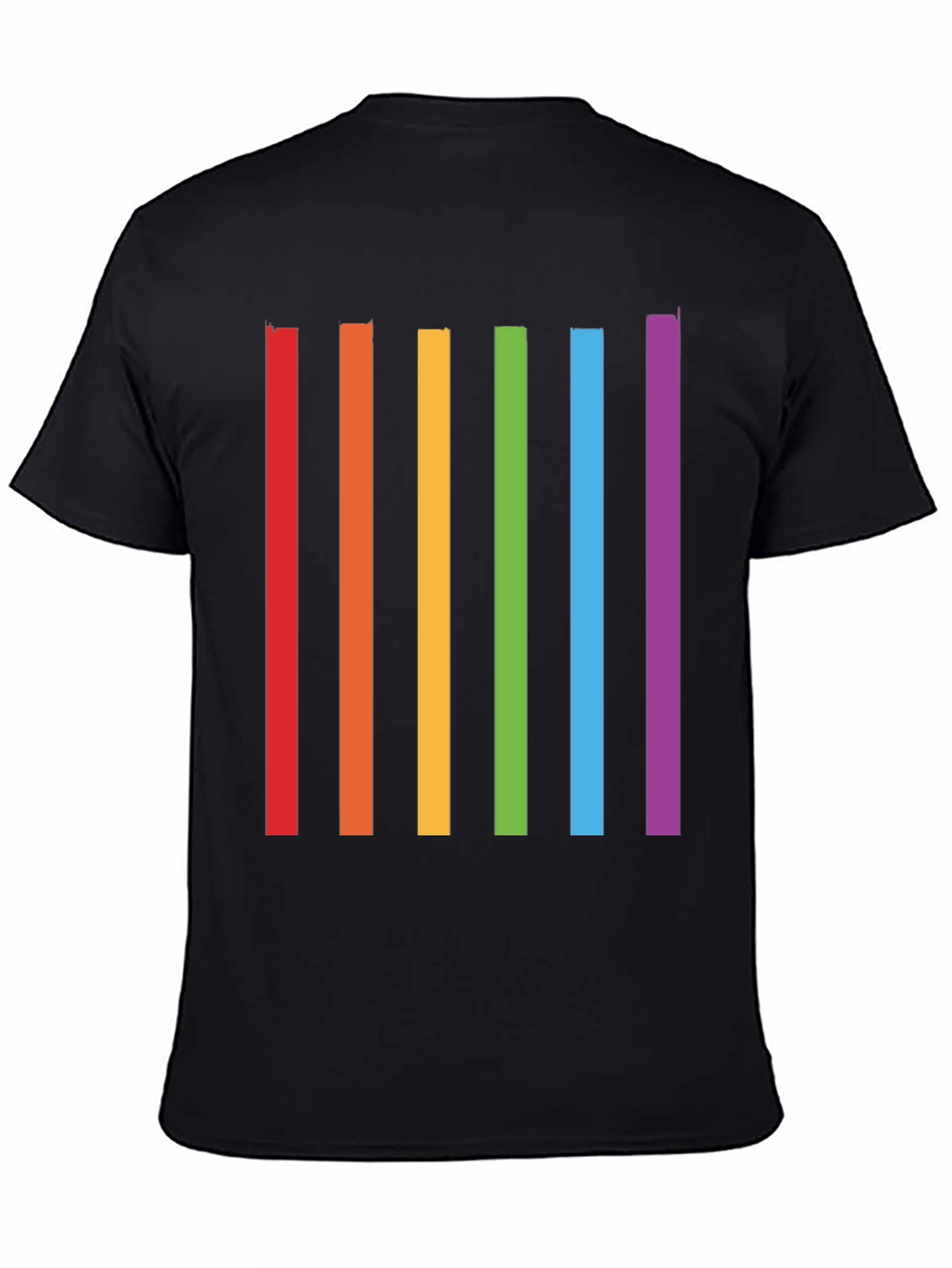 Rainbow Stripes Graphic T-Shirt