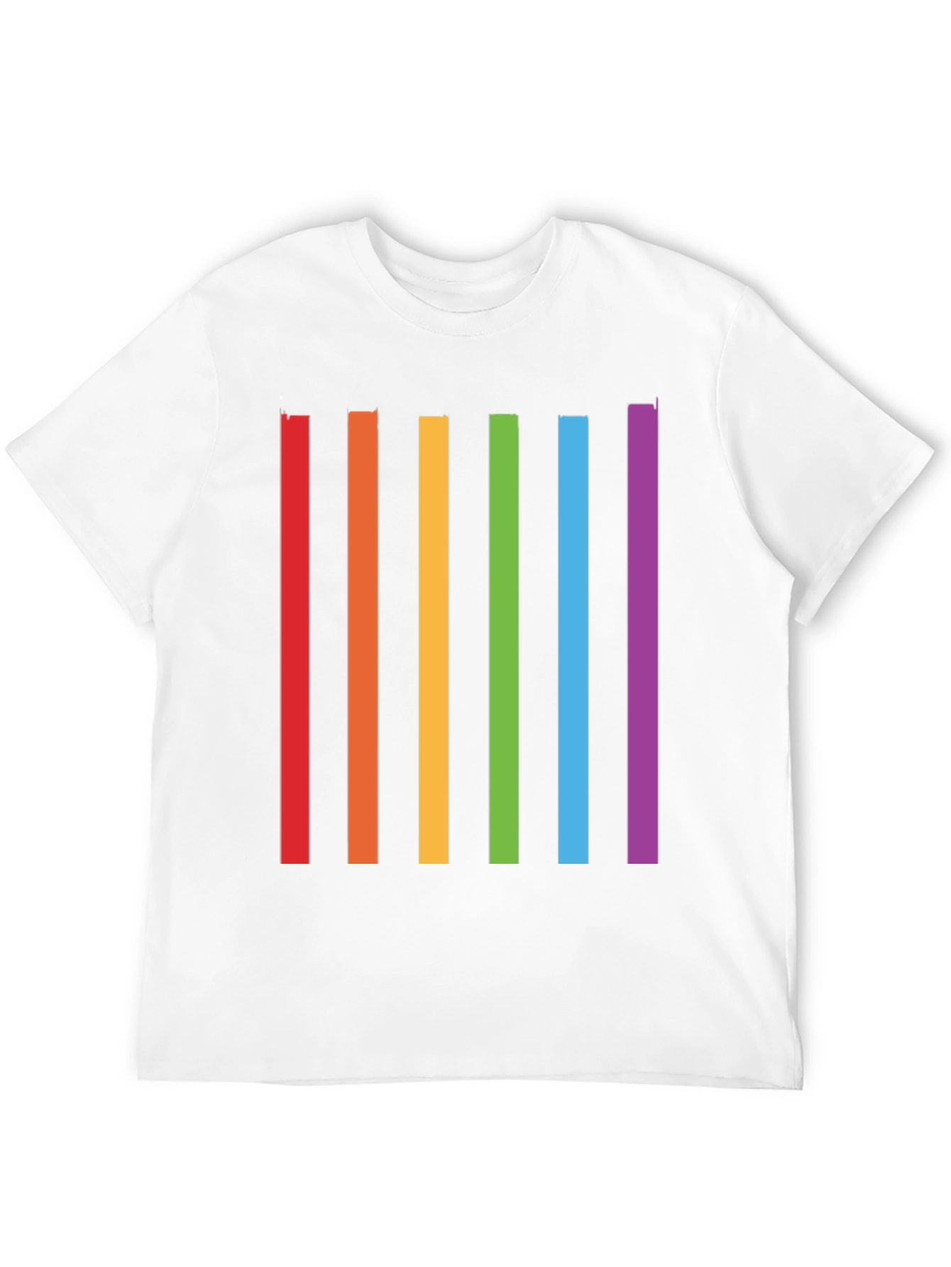 Rainbow Stripes Graphic T-Shirt