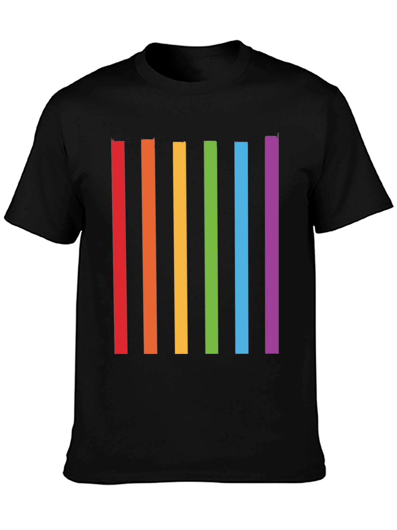 Rainbow Stripes Graphic T-Shirt