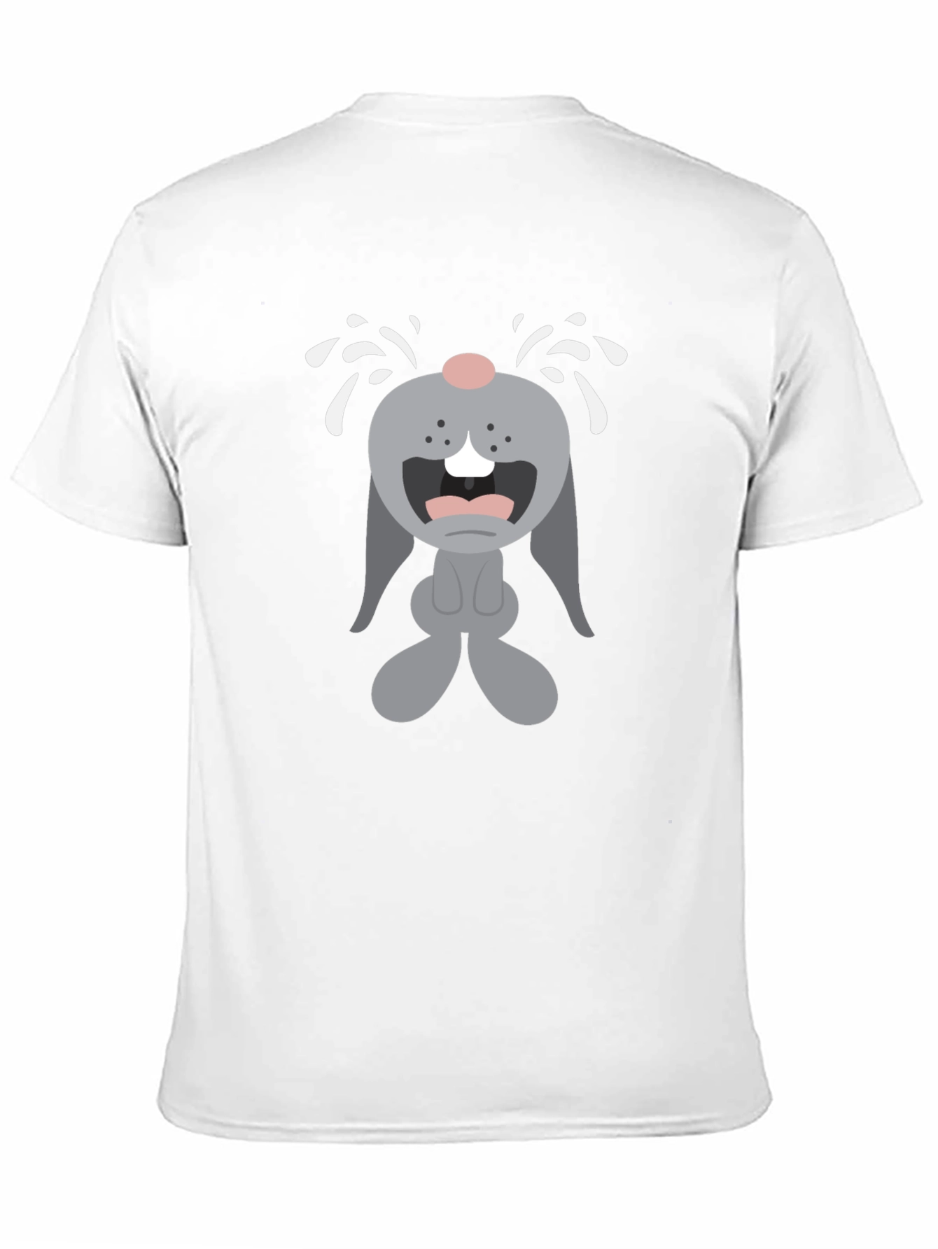 Crybaby Bunny Graphic Tee - Black Cotton T-Shirt