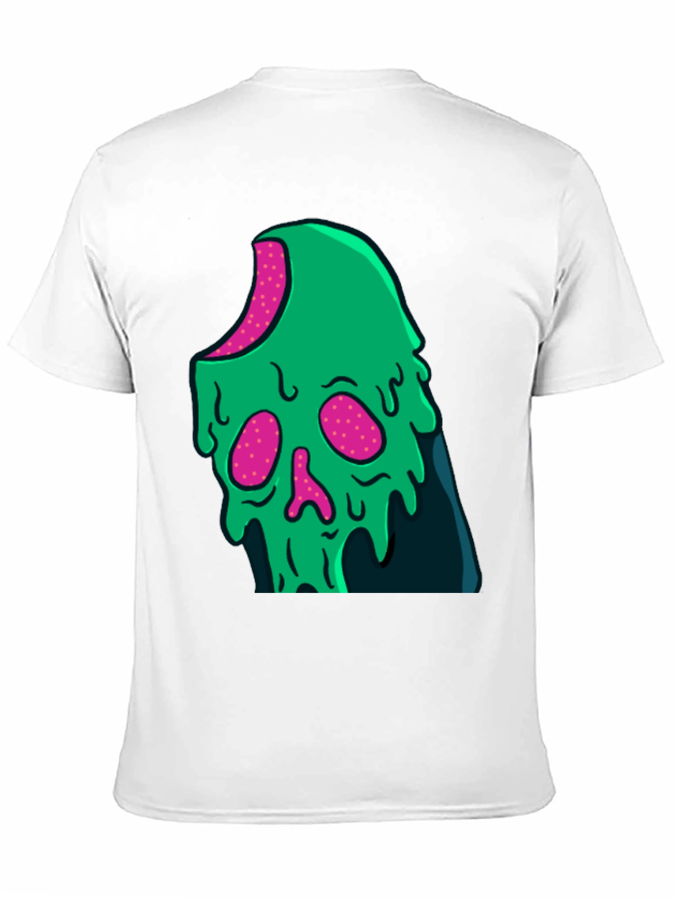 Green Slime Skull Graphic Tee - Cool Casual Style